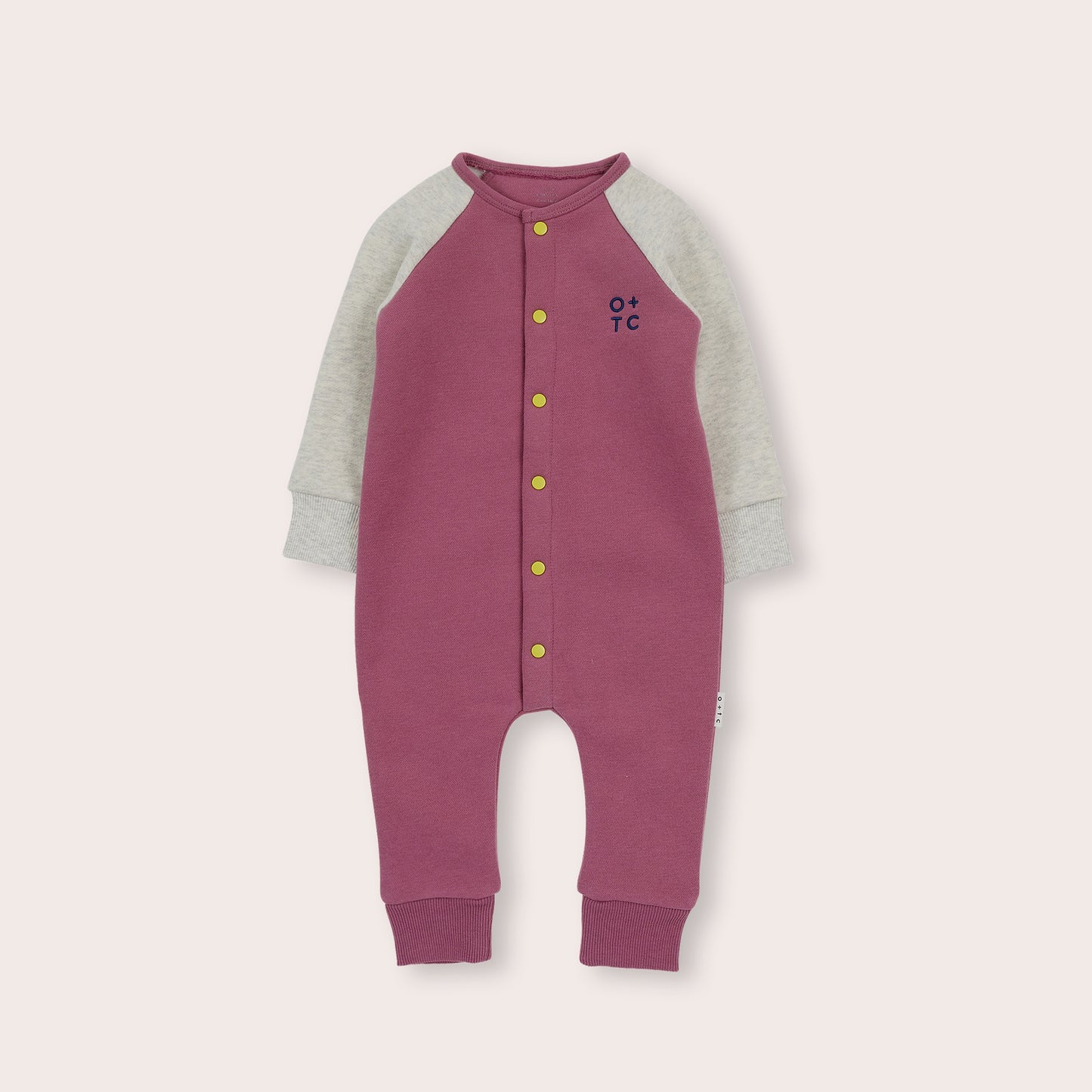 COSY BLOCK ROMPER - MAUVE