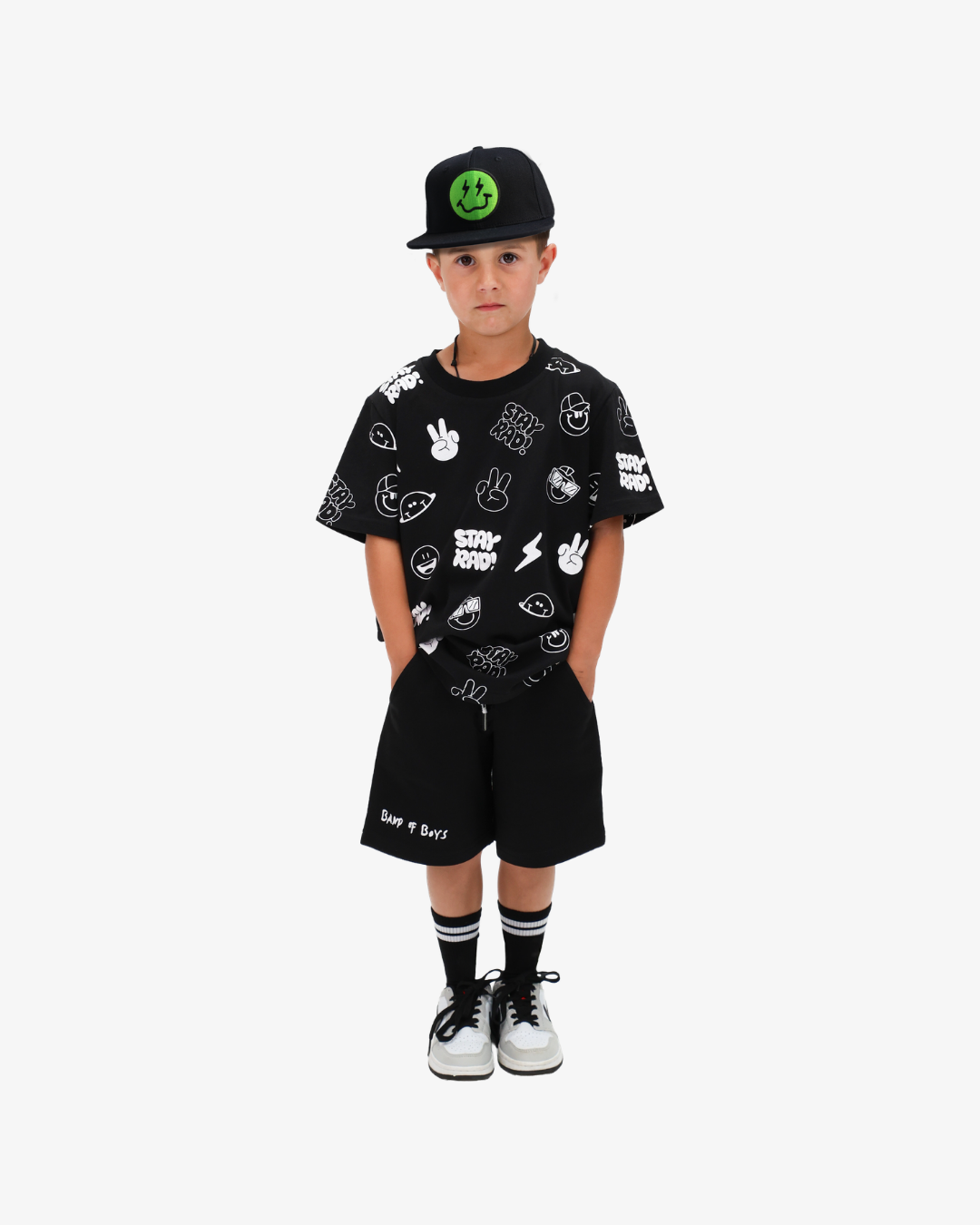 ALL OVER PRINT TEE - BLACK