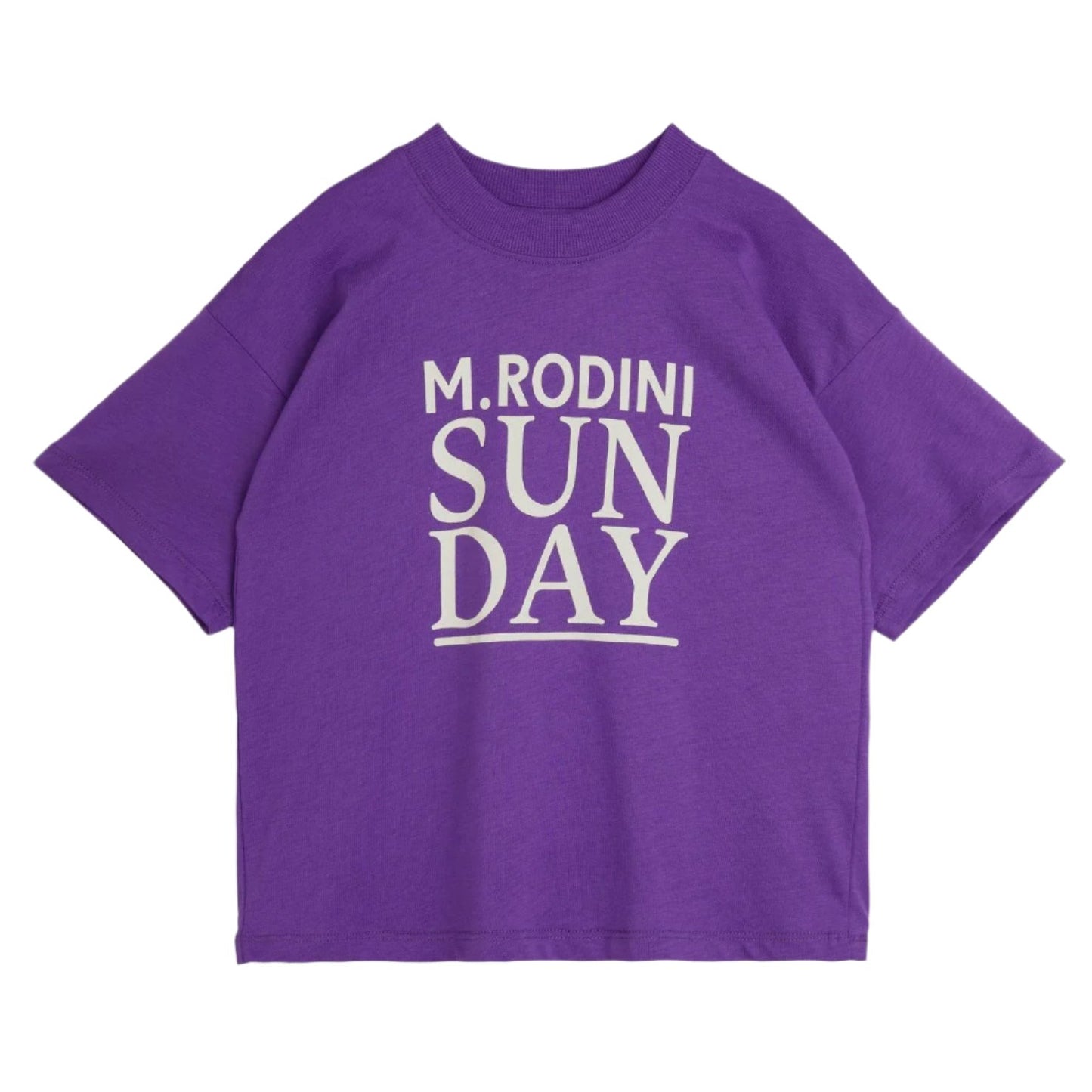 MINI RODINI SUNDAY SP SS TEE - PURPLE