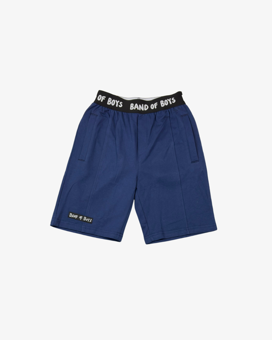 ELASTIC WAIST SHORTS - NAVY