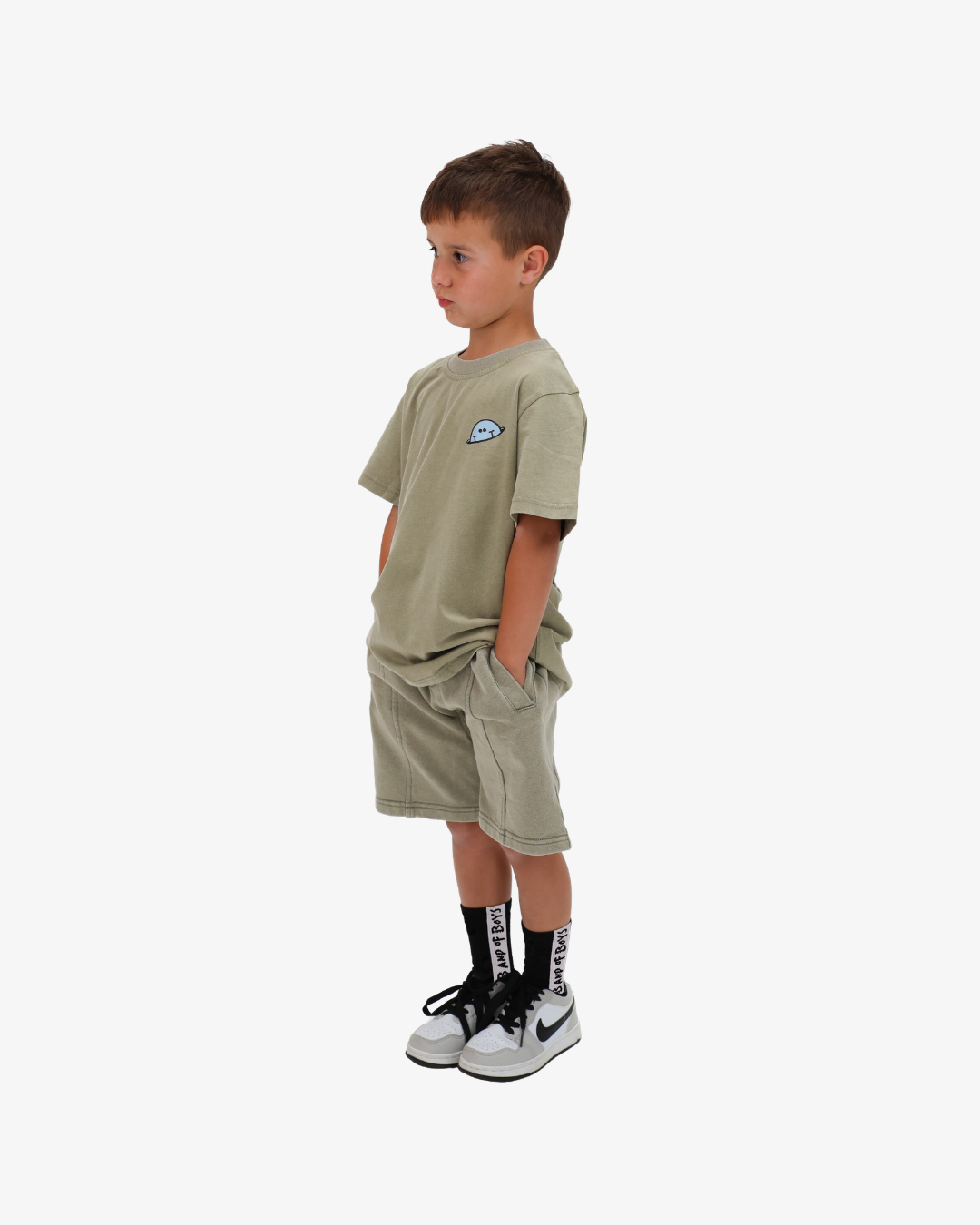ICON SMILEY TEE - GREEN WASH