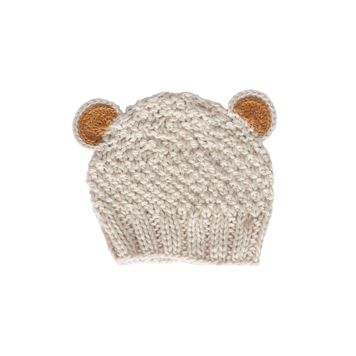 BEAR BEANIE - OATMEAL