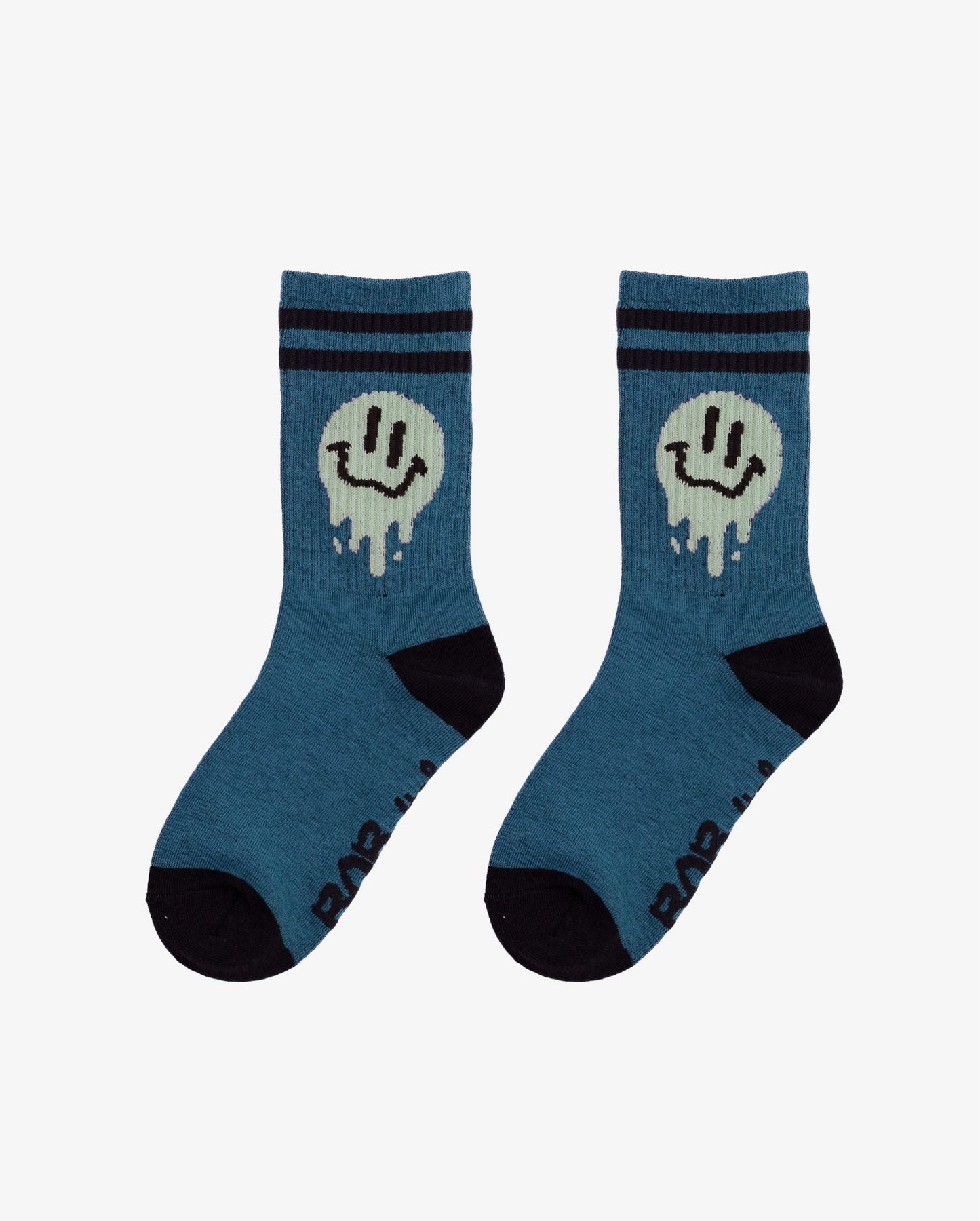 BLUE DRIPPIN SMILES SOCKS
