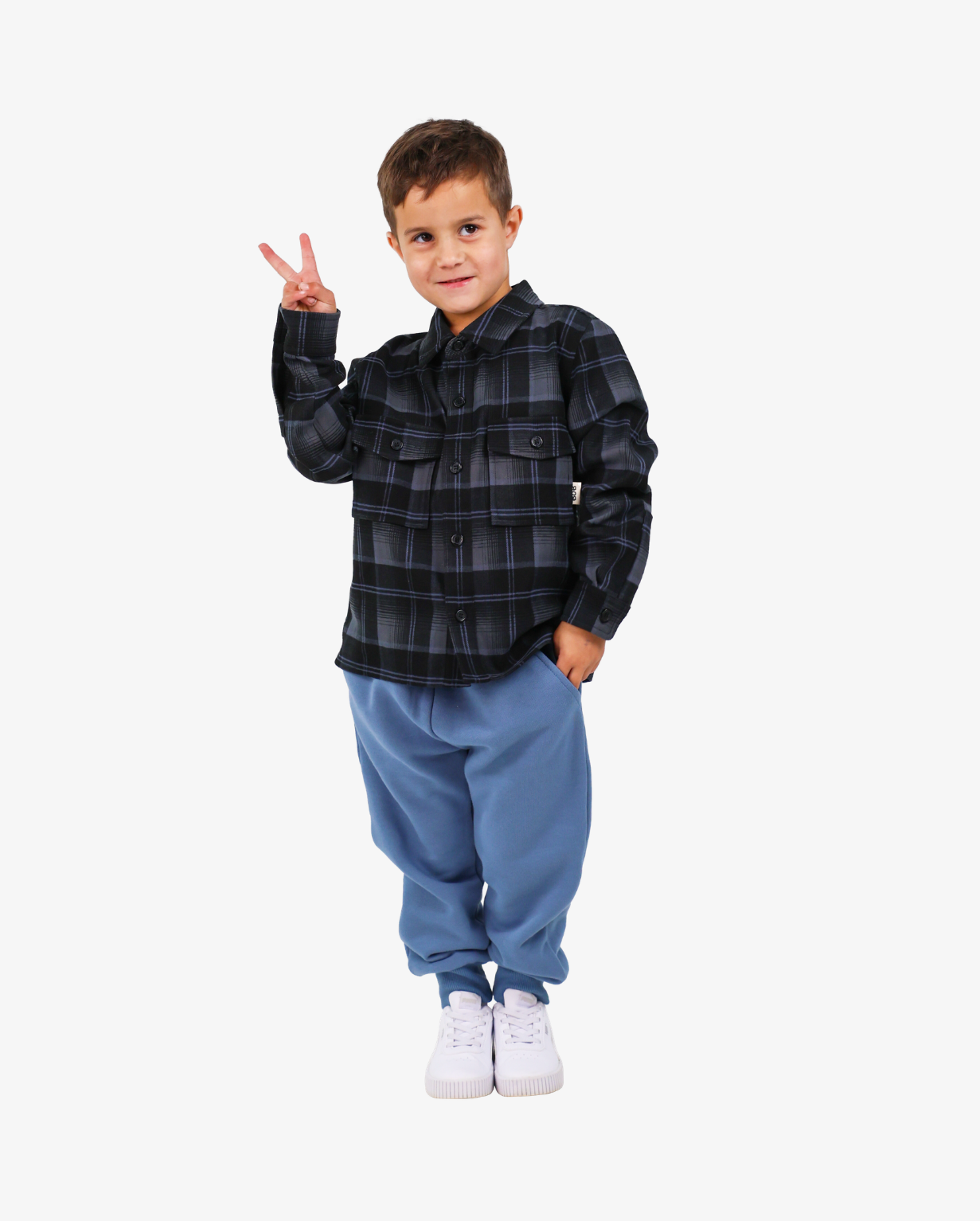 SMILEY CHECK SHIRT