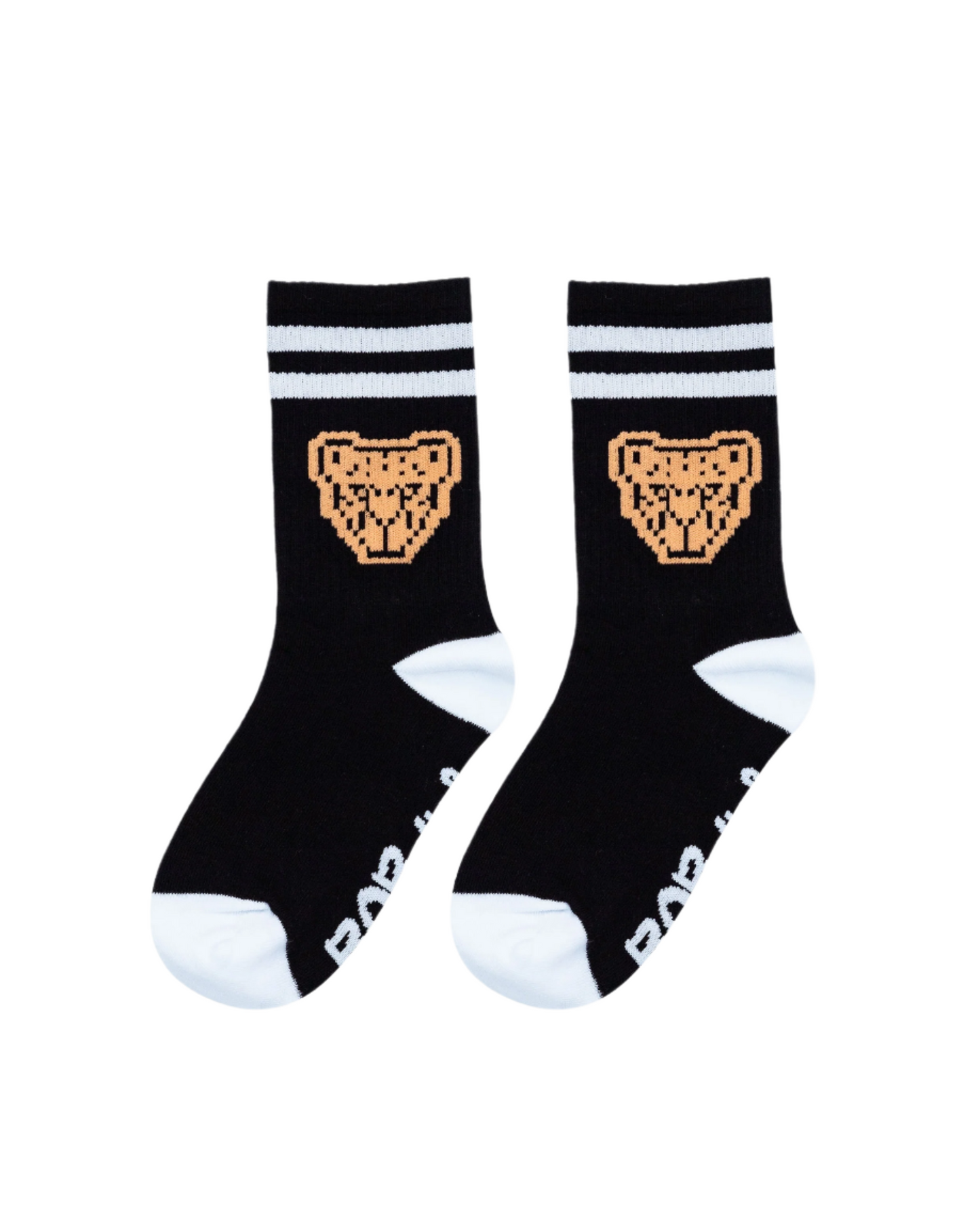 GAMER ORANGE SOCKS - BLACK