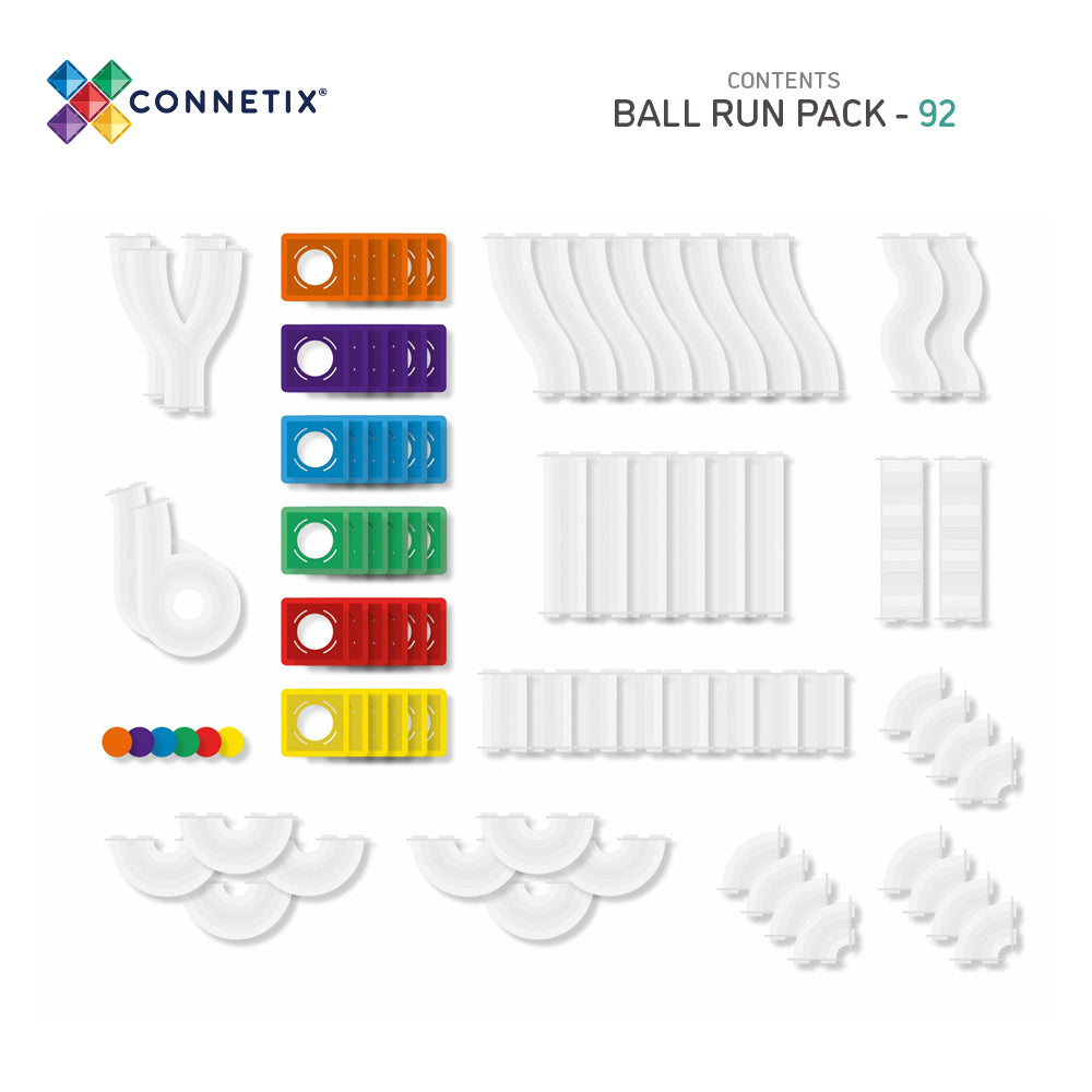 PRE ORDER CONNETIX 92PC BALL RUN - RAINBOW
