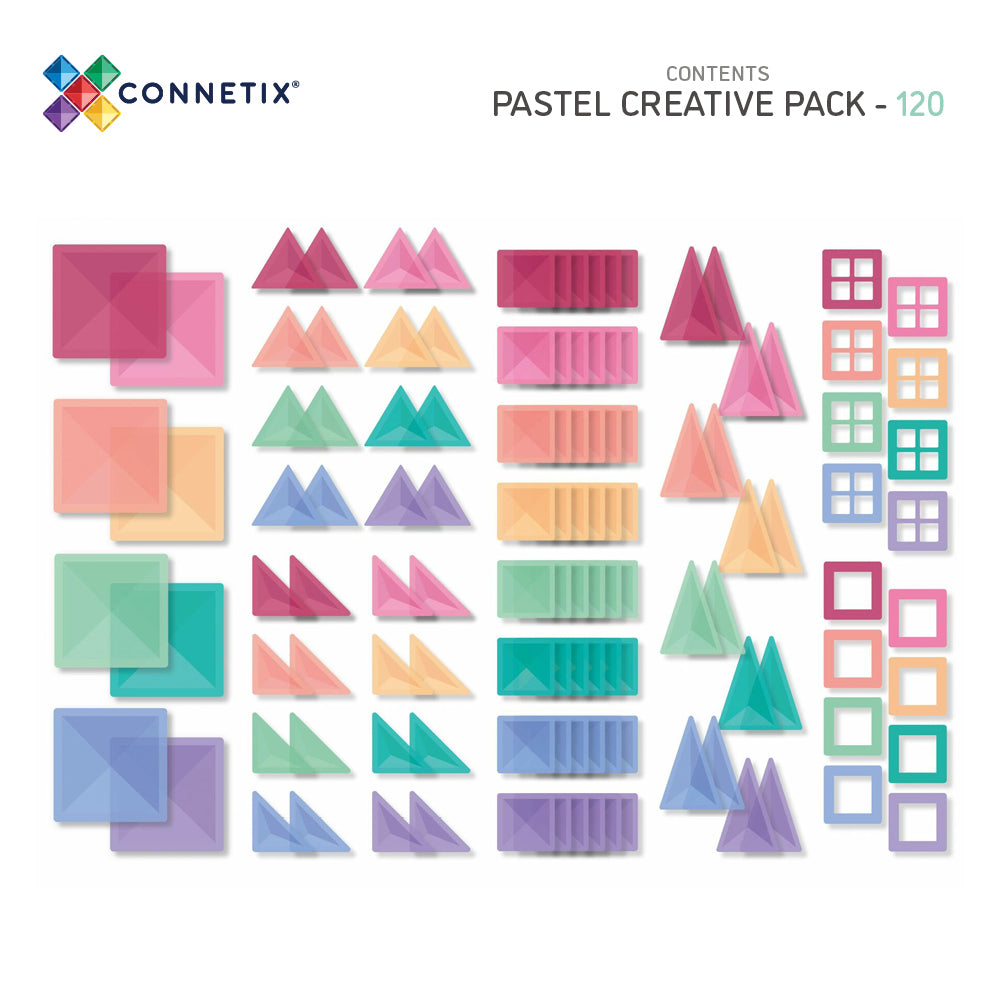 PRE ORDER CONNETIX 120 PIECE PASTEL CREATIVE PACK
