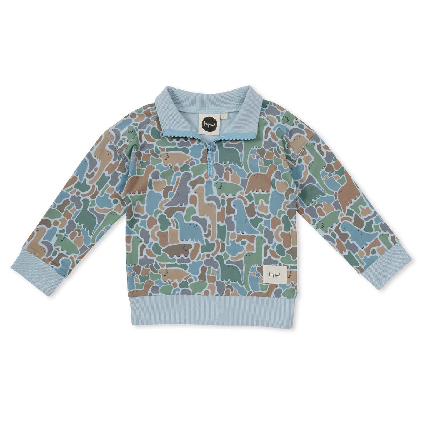 HALF ZIP SWEATER - DINO - SAW