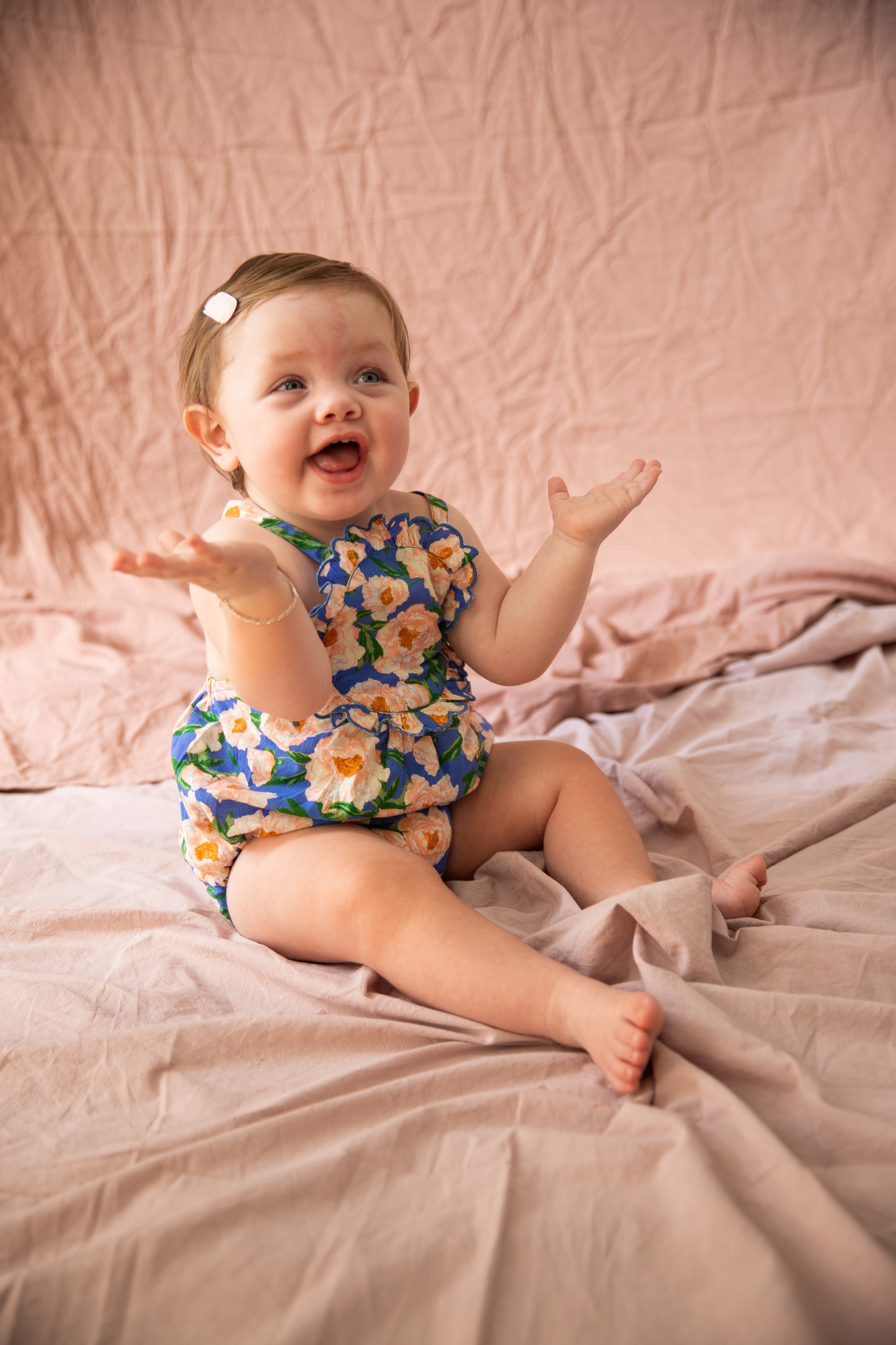 FREYA ROMPER - SOIREE BOUQUET BONDI BLUE