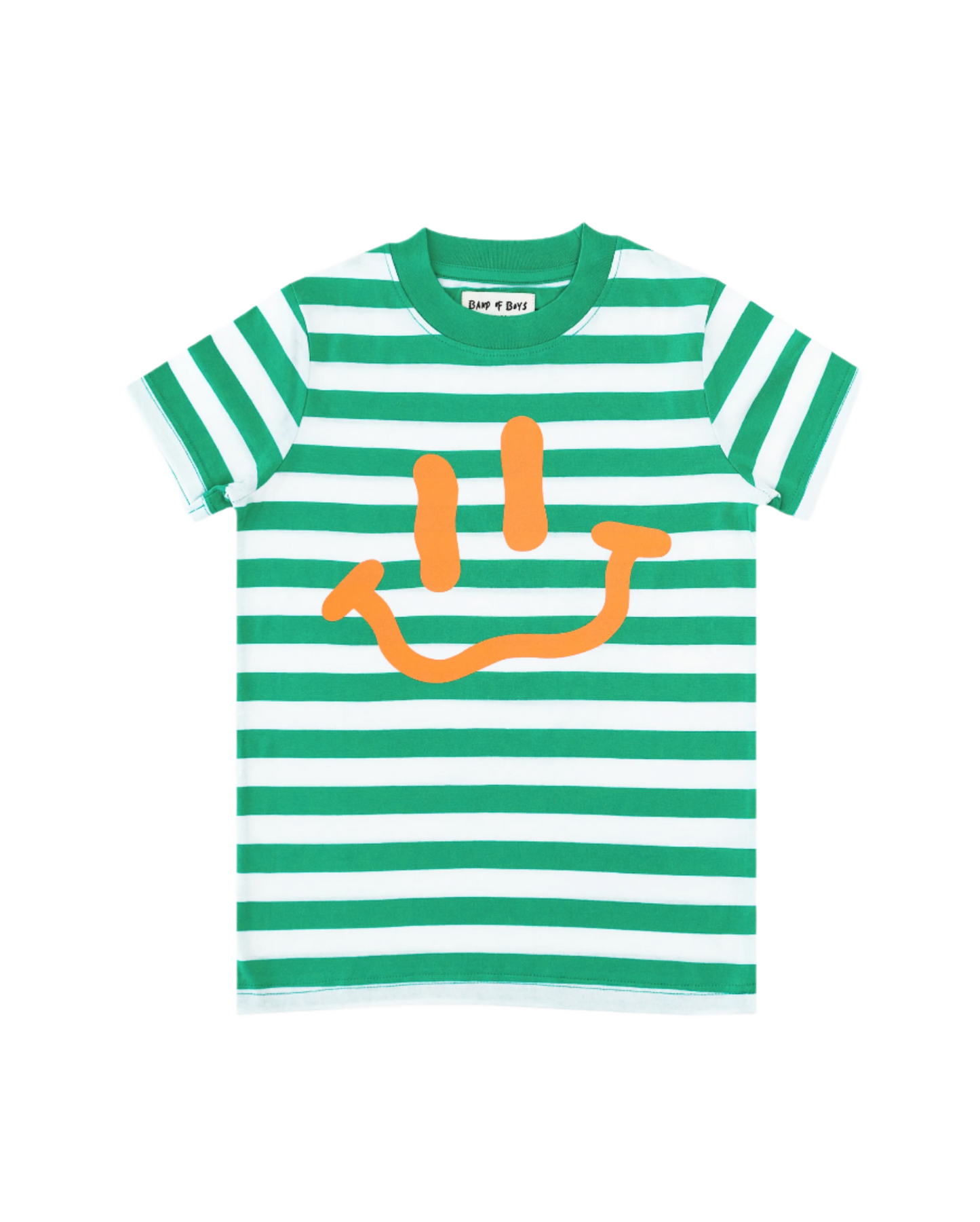 STRIPED SMILE SHIRT - GREEN