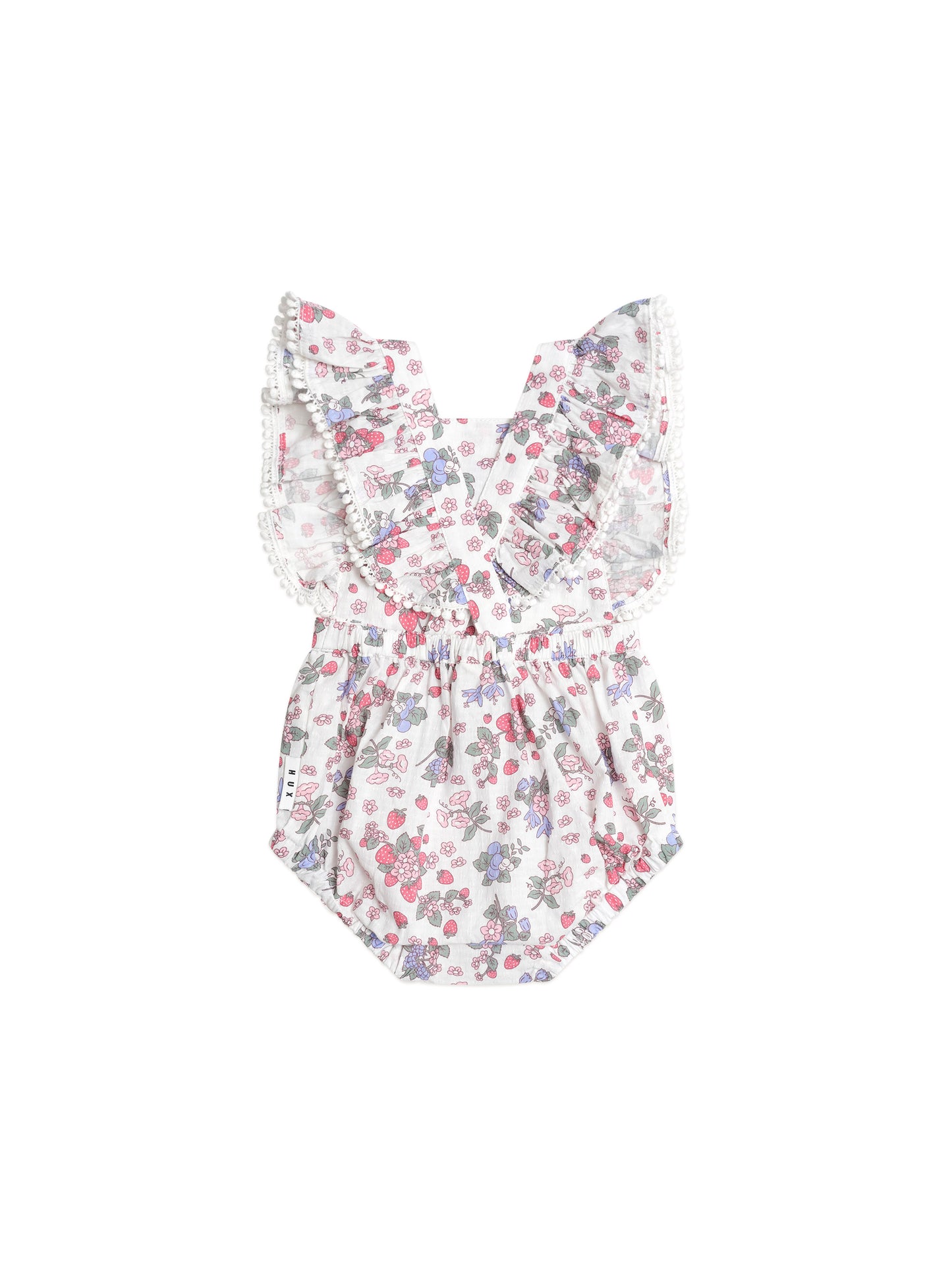 STRAWBERRY GARDEN PLAYSUIT - CREAM