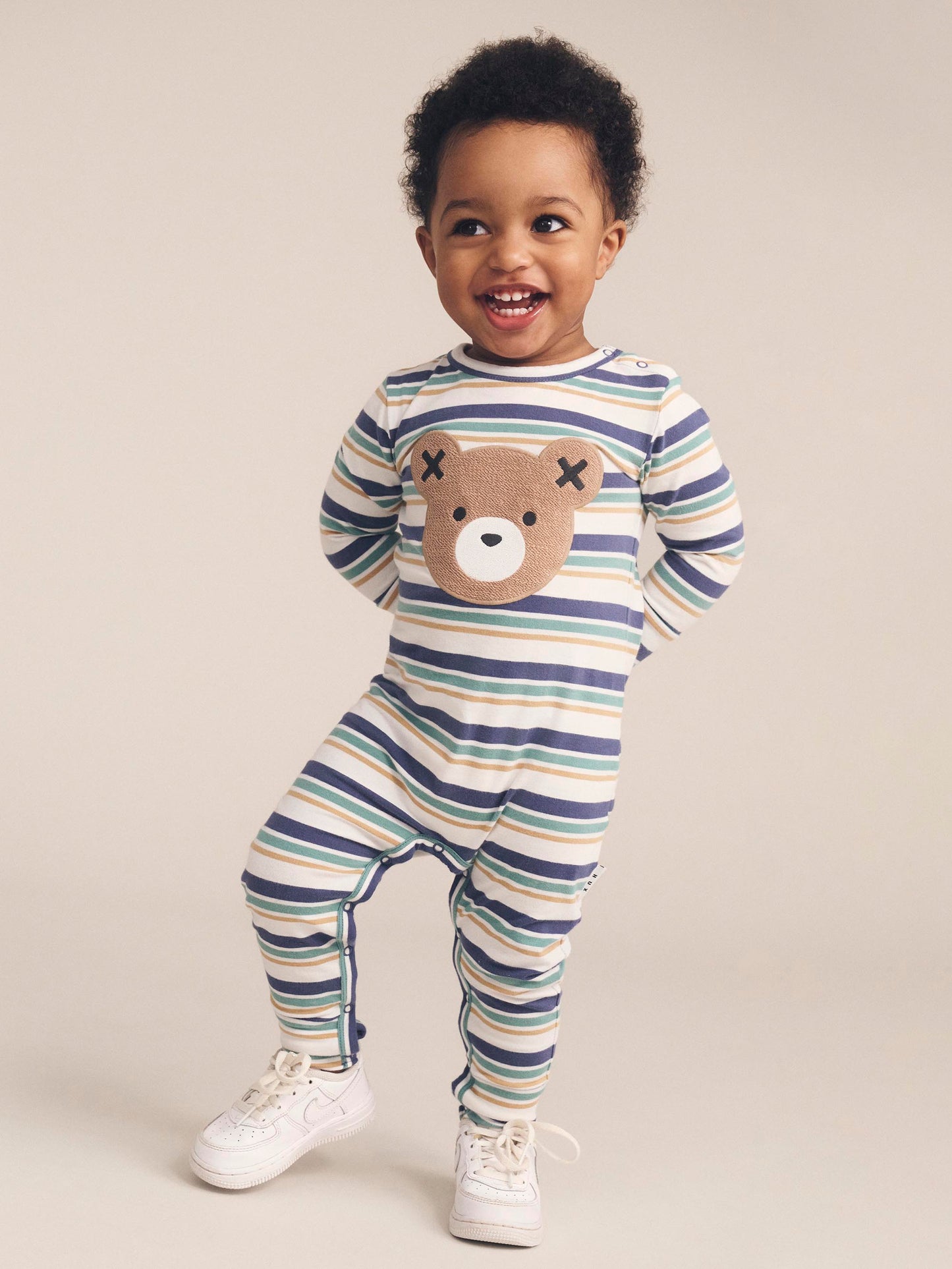 MULTI STRIPE HUX ROMPER