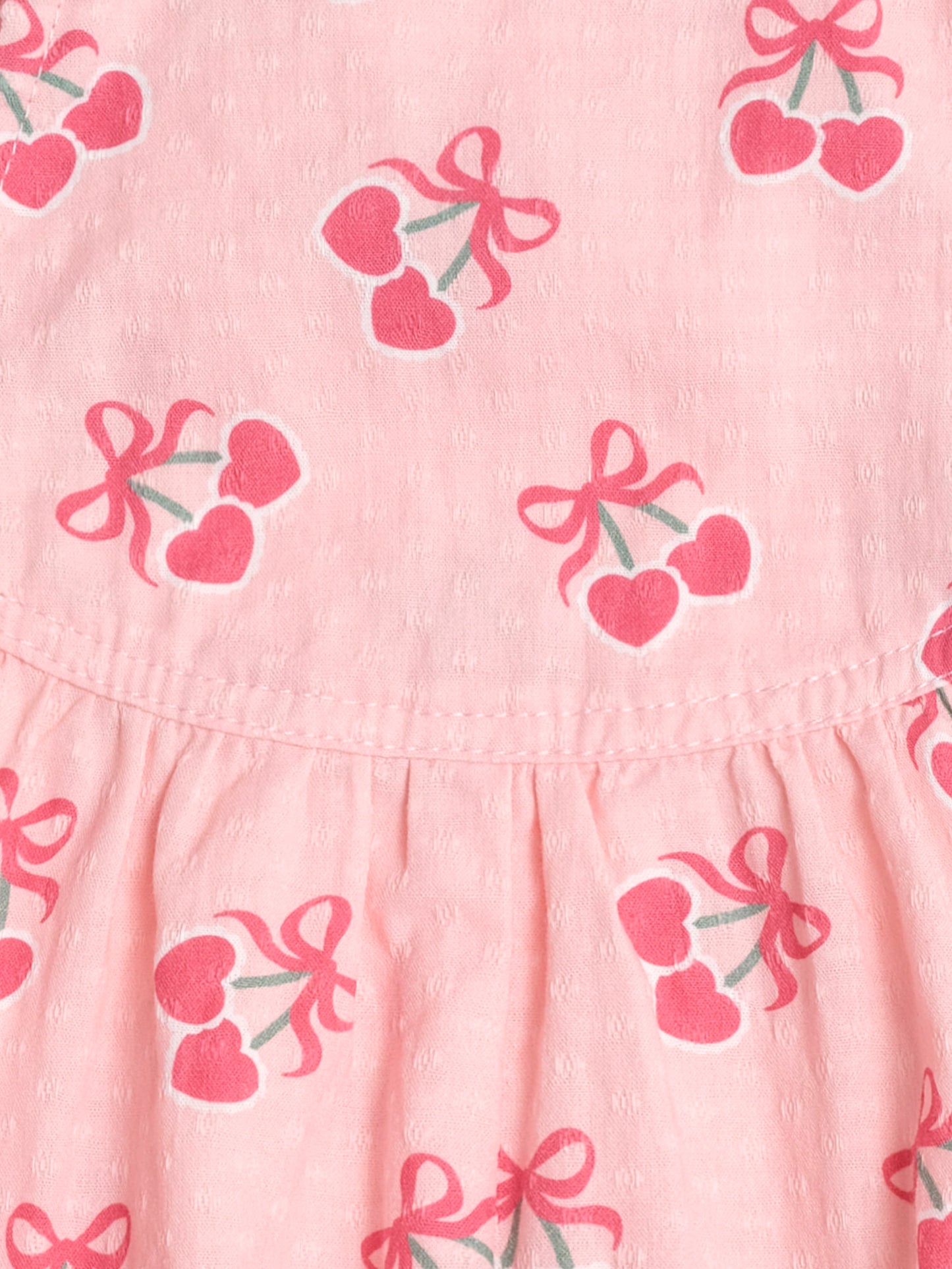 CHERRY PIE FRILLY PLAYSUIT - APRICOT