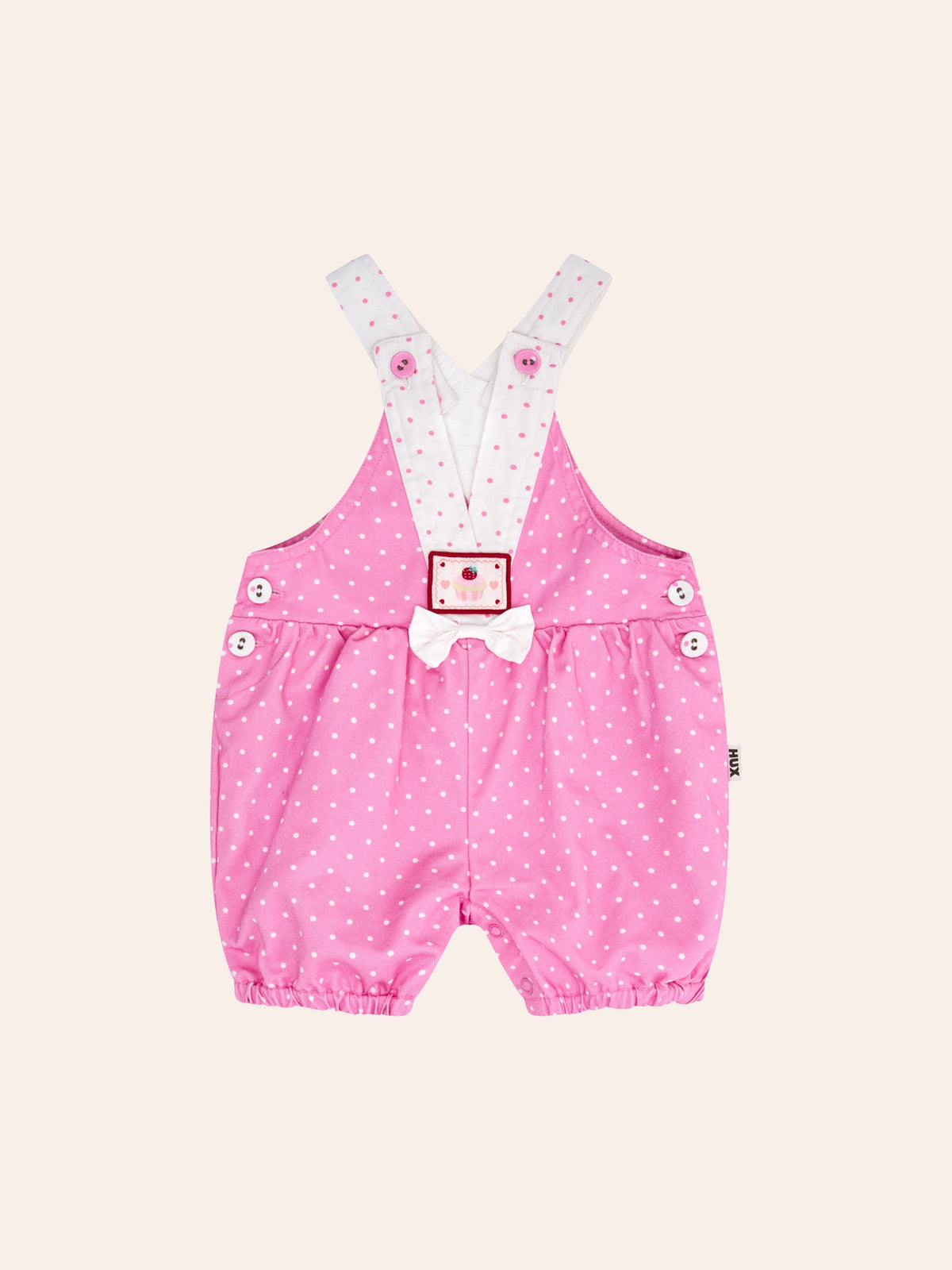 ICING-ON-THE-CUPCAKE POLKA DOT ROMPER - SHERBET