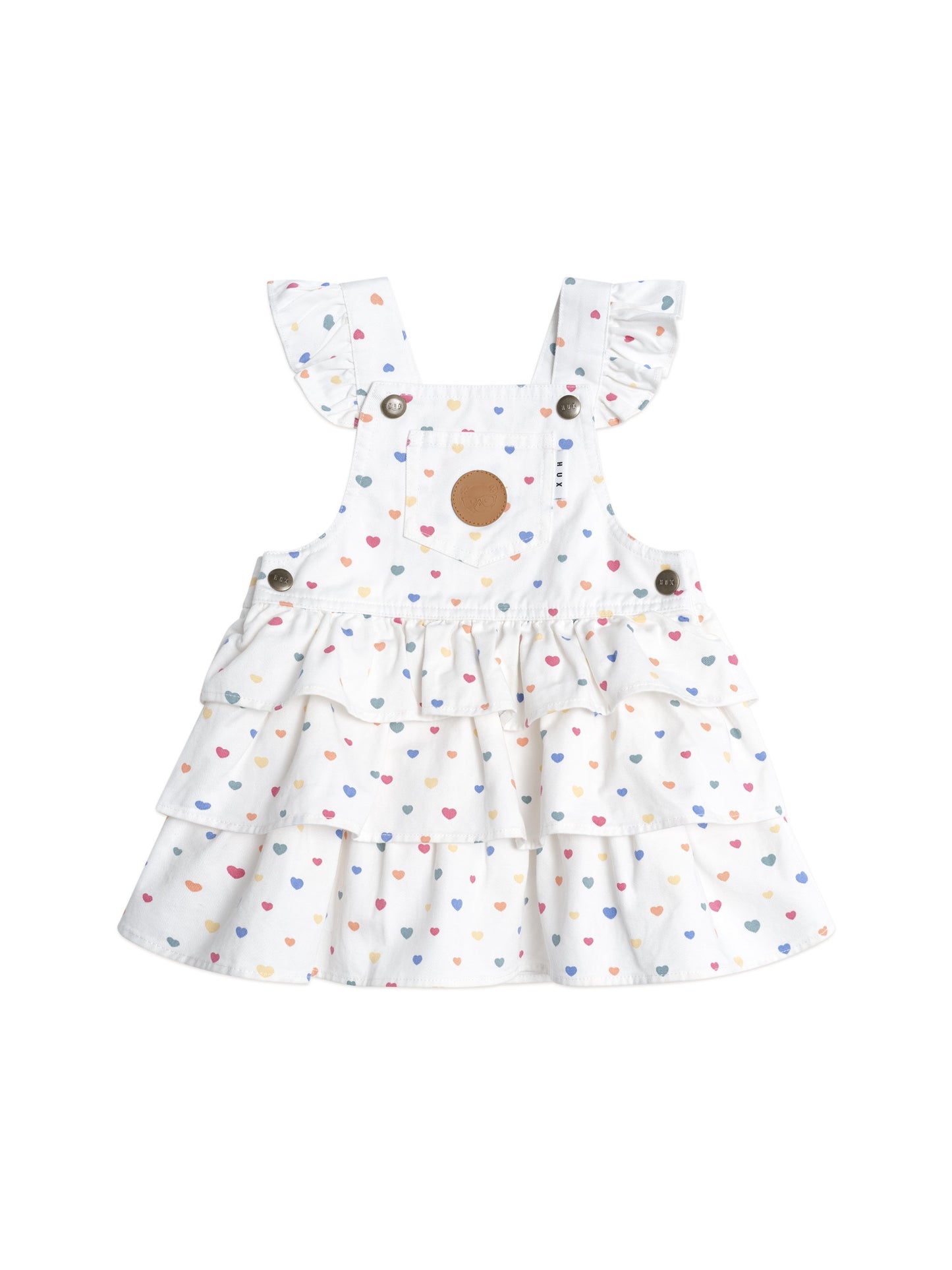 I HEART CAKE PINAFORE DRESS - MULTI