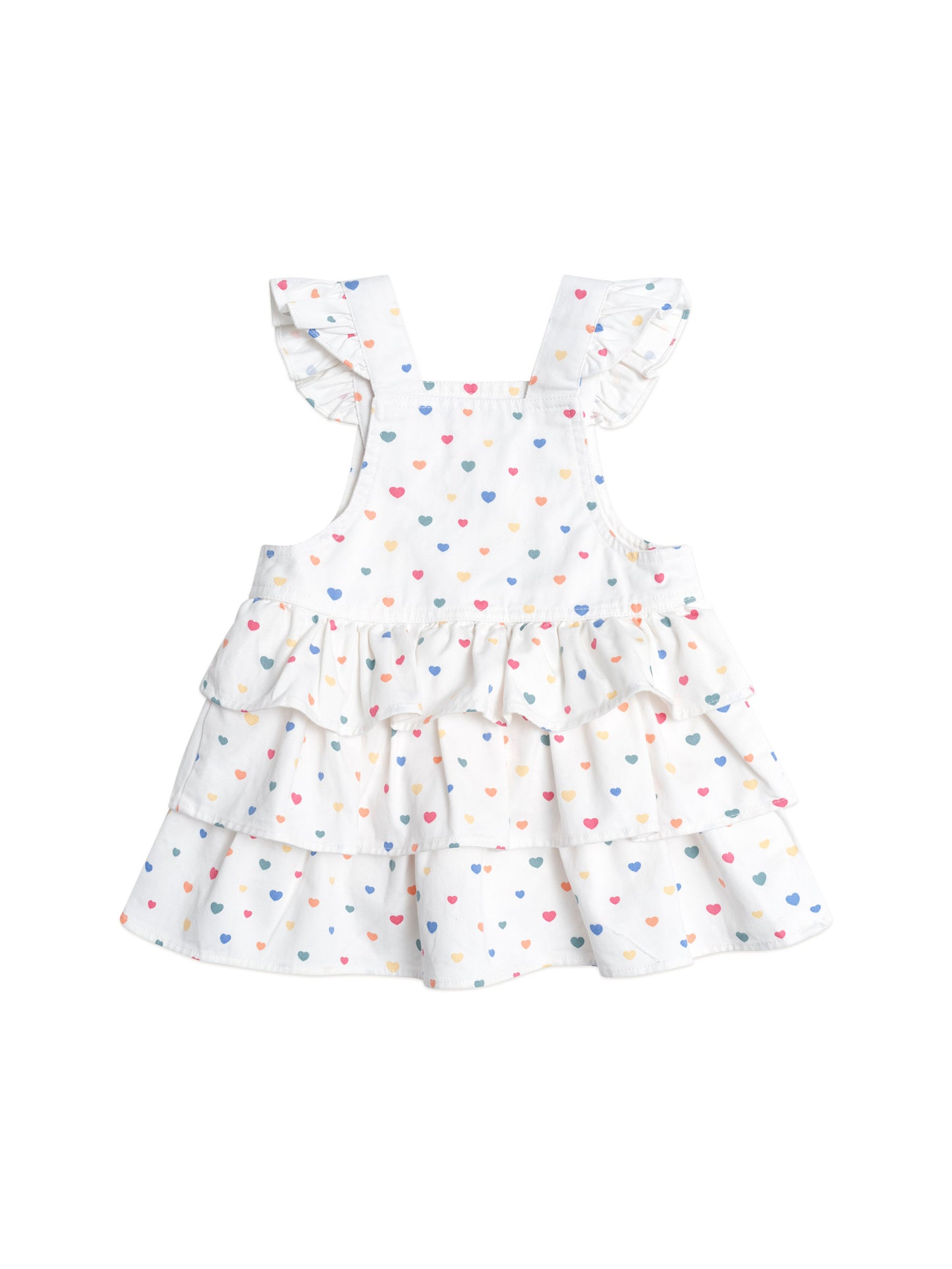 I HEART CAKE PINAFORE DRESS - MULTI
