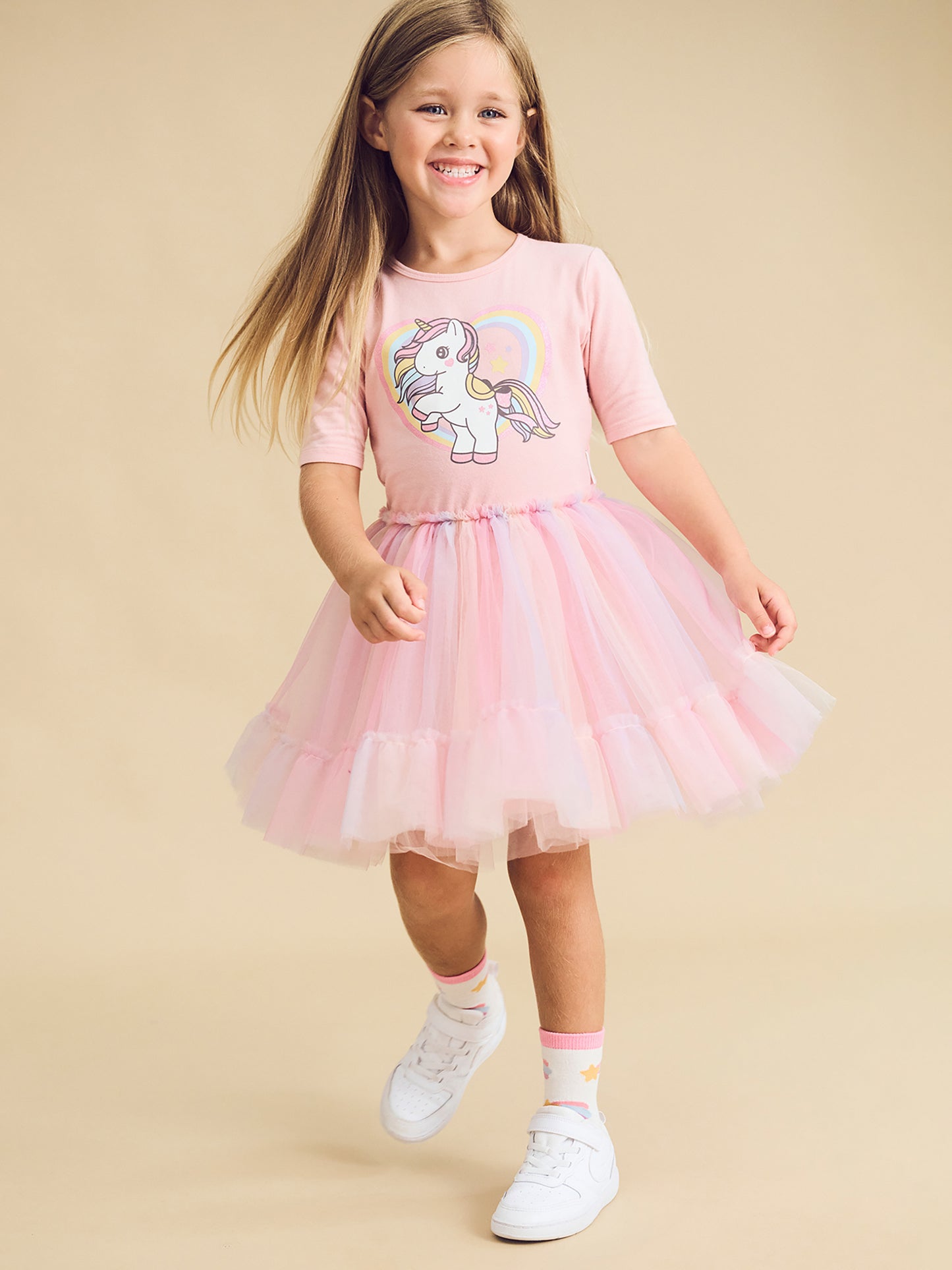 RAINBOW UNICORN BALLET DRESS - CANDY