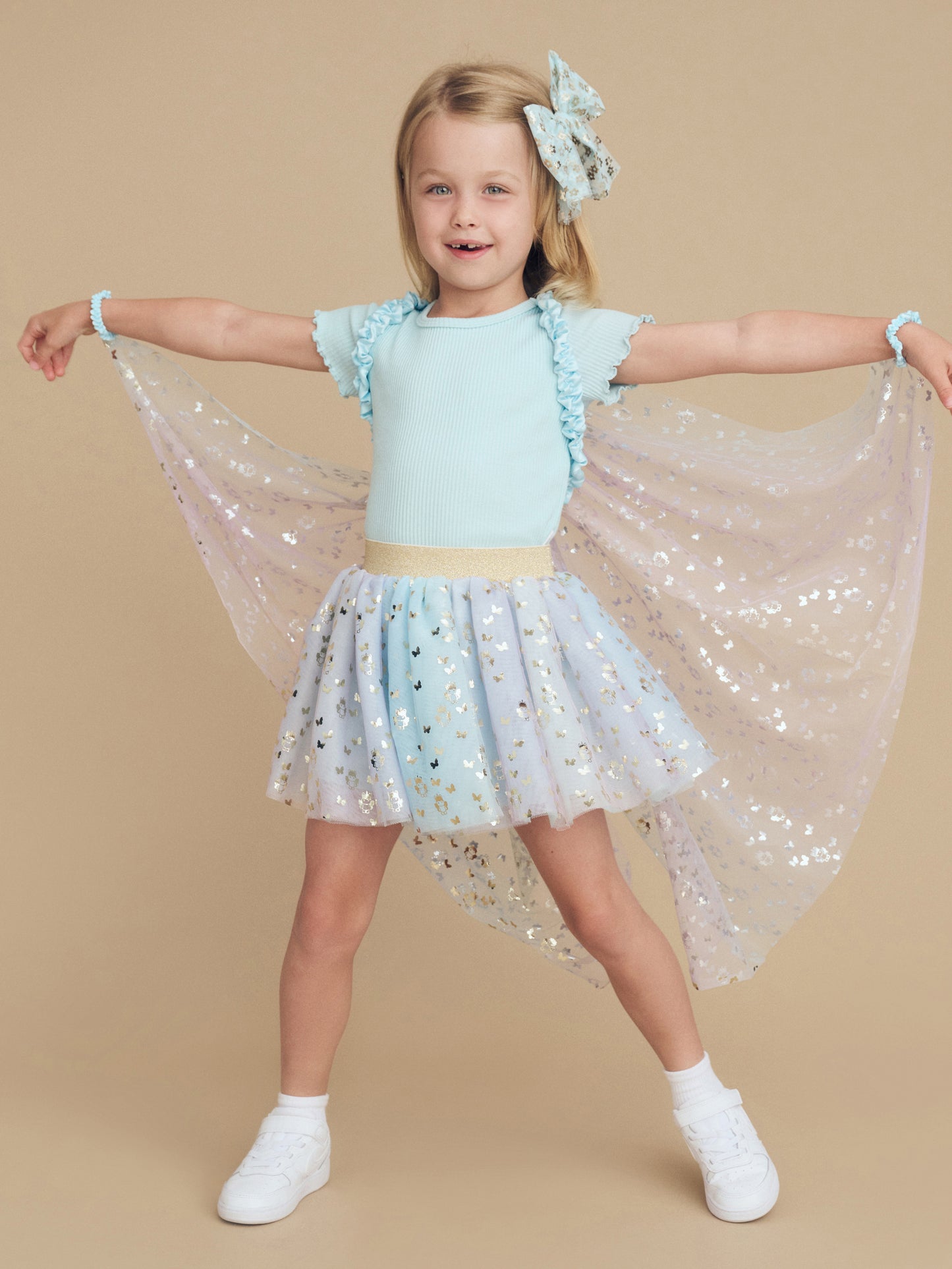 BUTTERFLY UNICORN TULLE SKIRT - MULTI