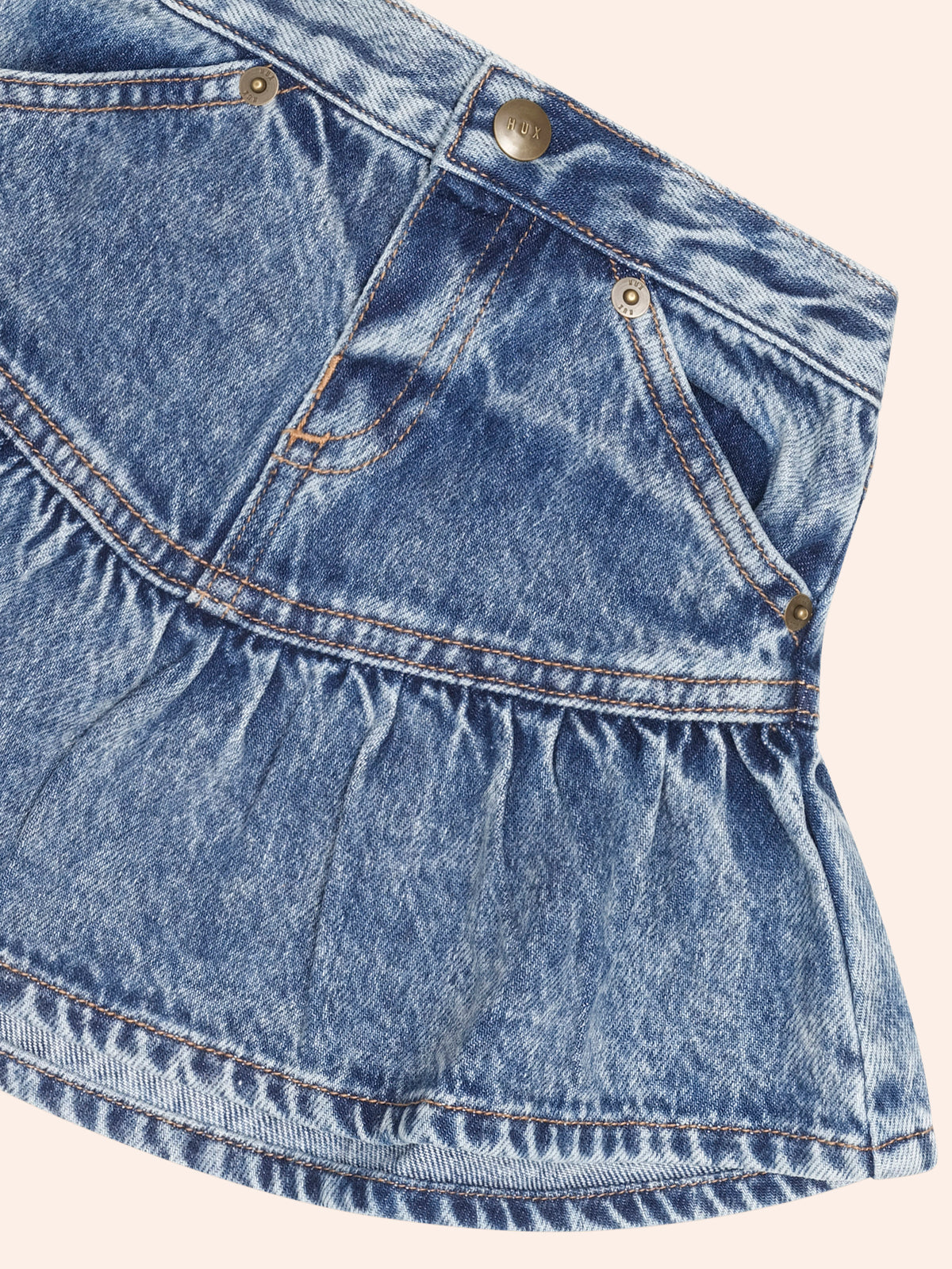 DREAMY DENIM TIERED SKIRT