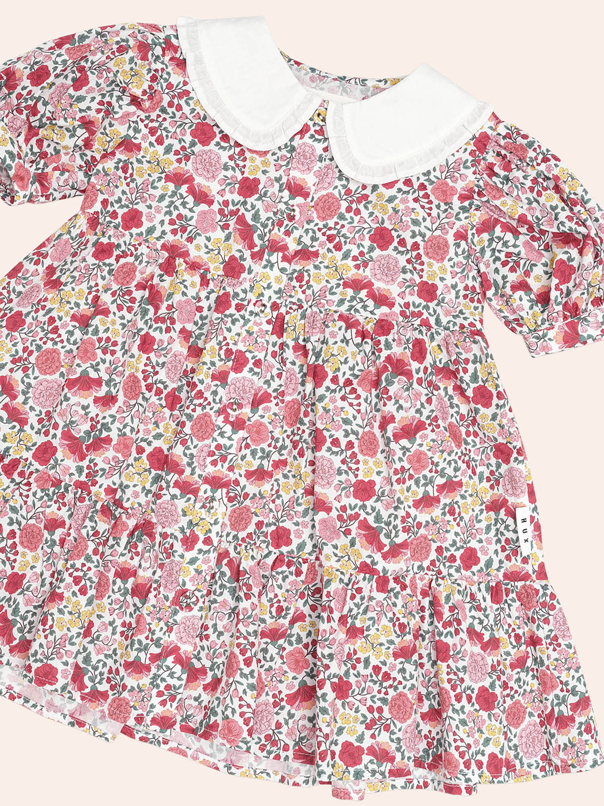 FESTIVE FRILL COLLAR DRESS