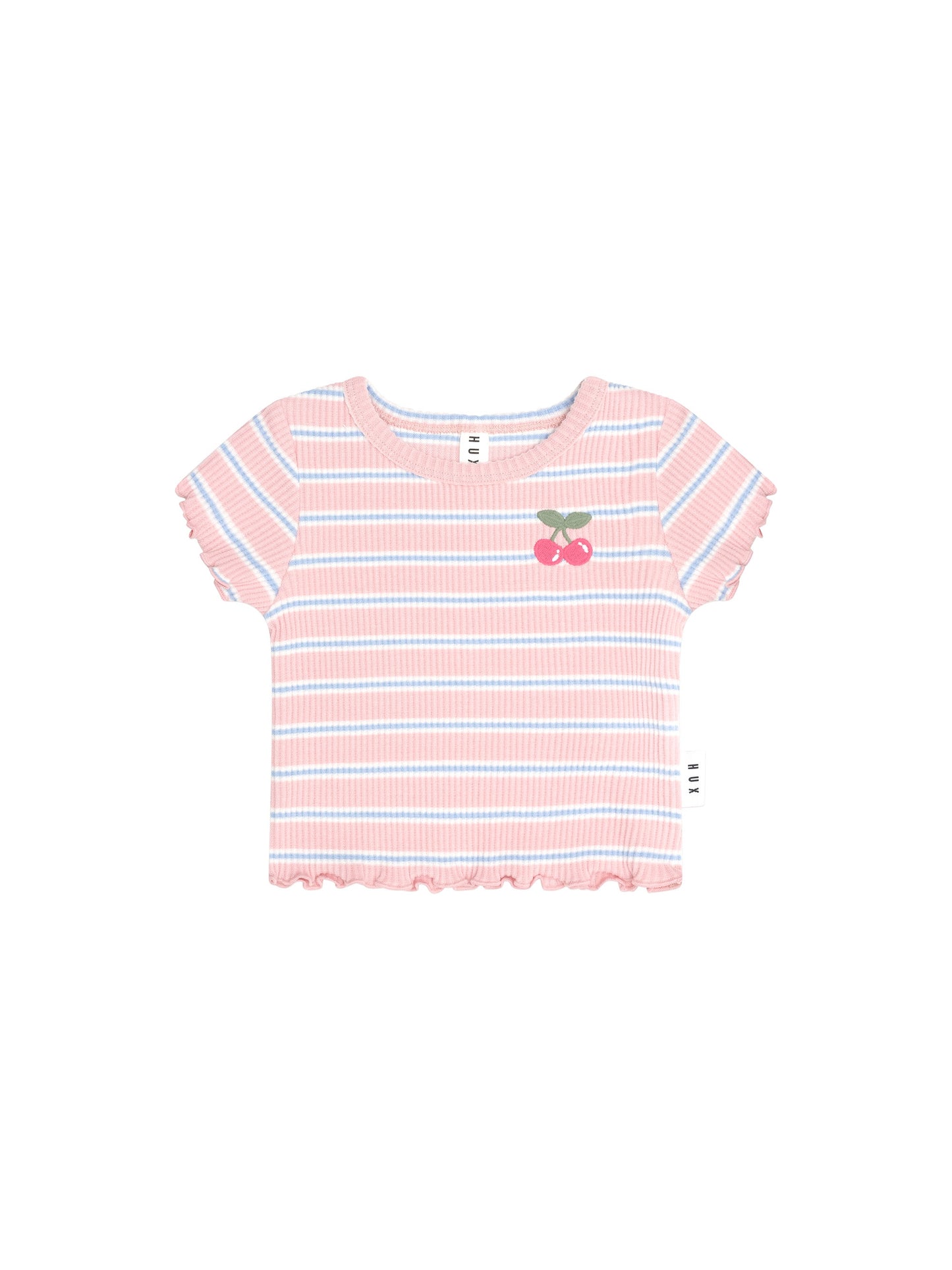 CANDY STRIPE RIB TEE - CANDY STRIPE