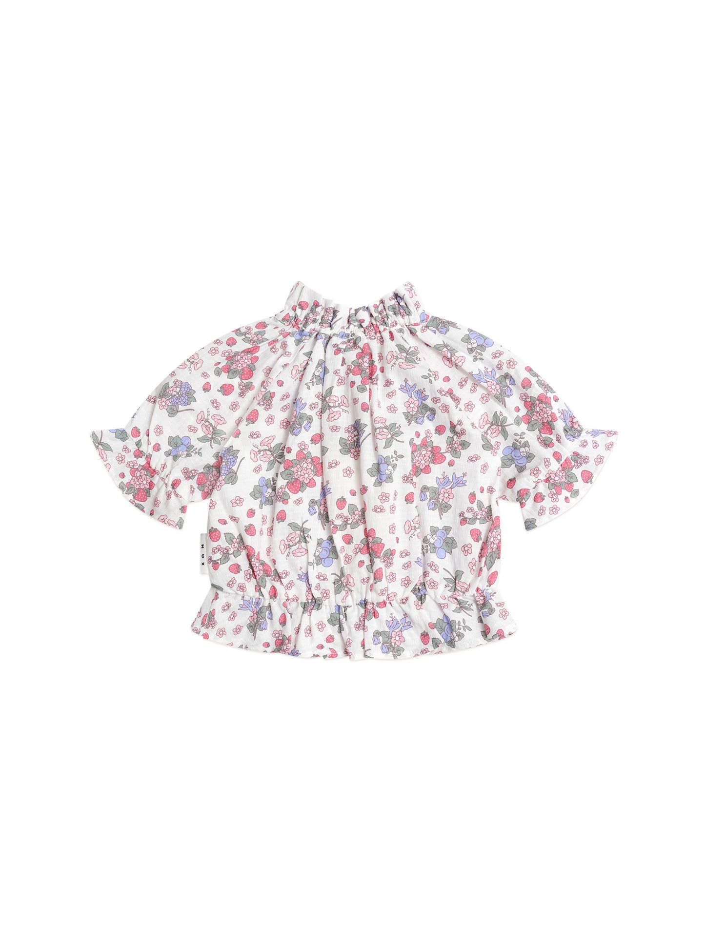 STRAWBERRY GARDEN PUSSYBOW BLOUSE - CREAM