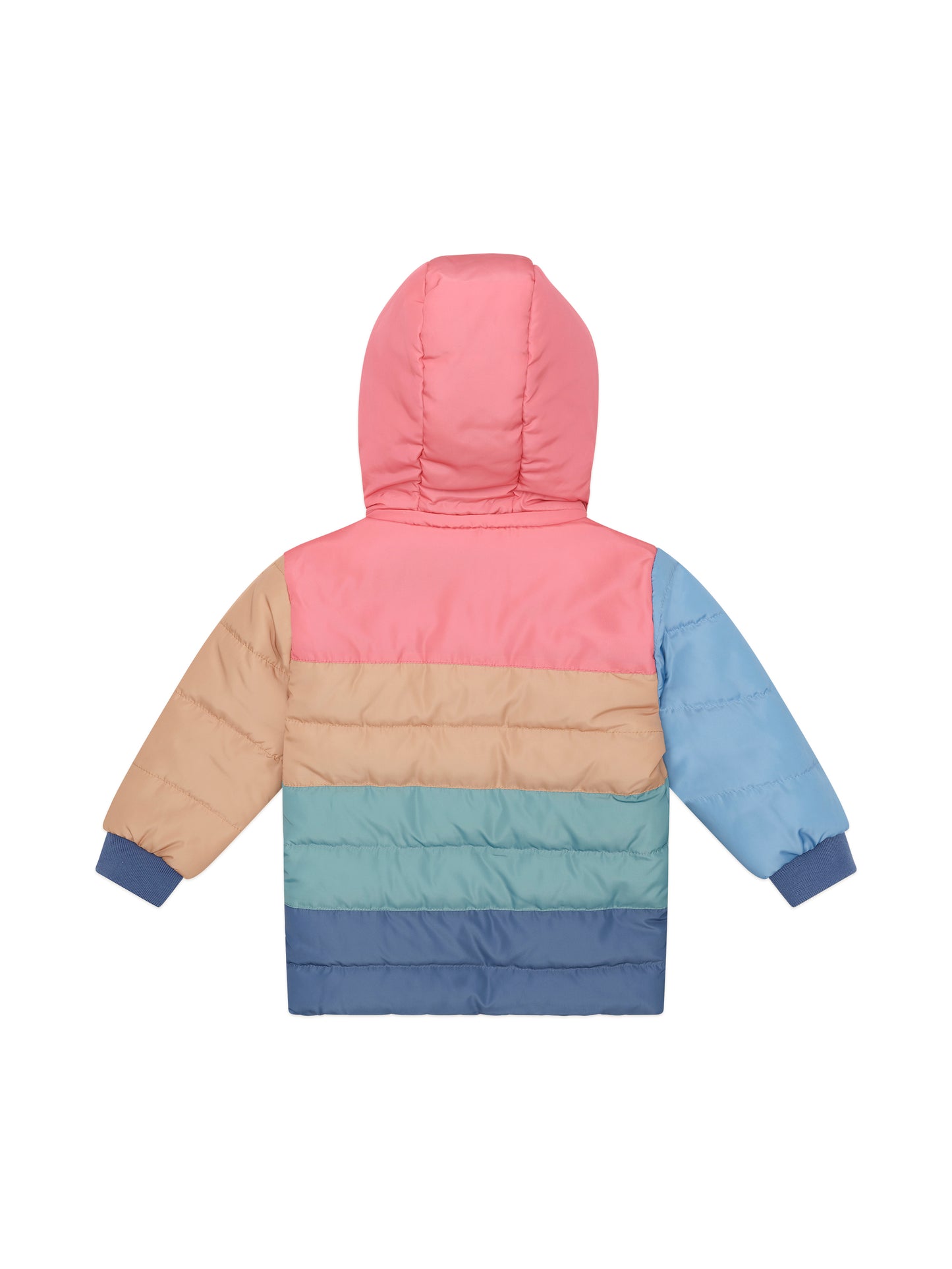 COLOUR BLOCK PARKA - MULTI