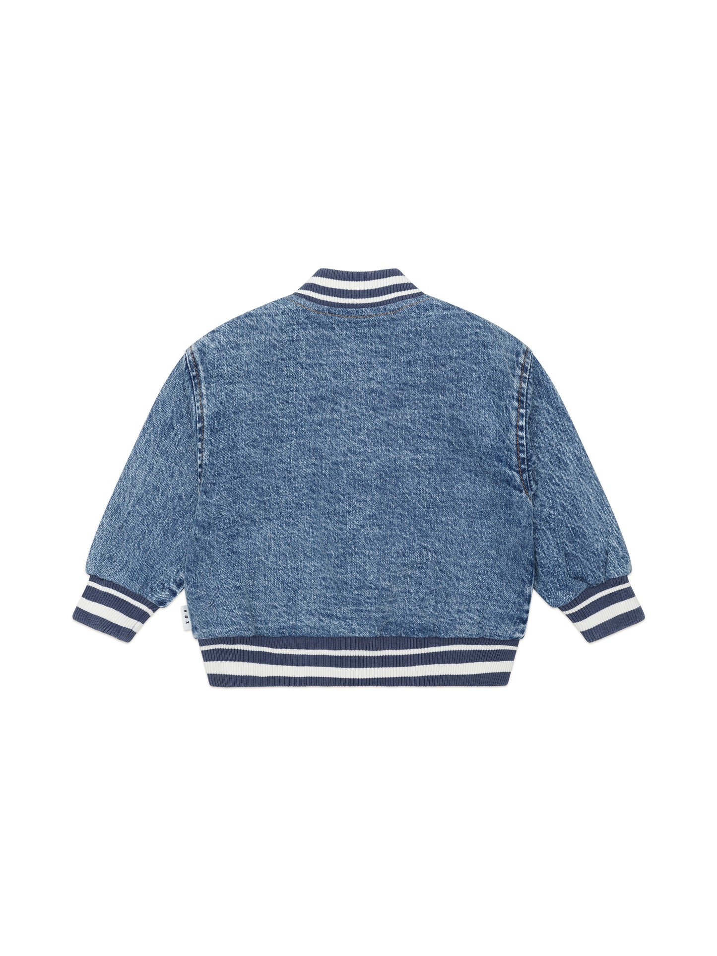 DREAMY DENIM BOMBER JACKET - DENIM