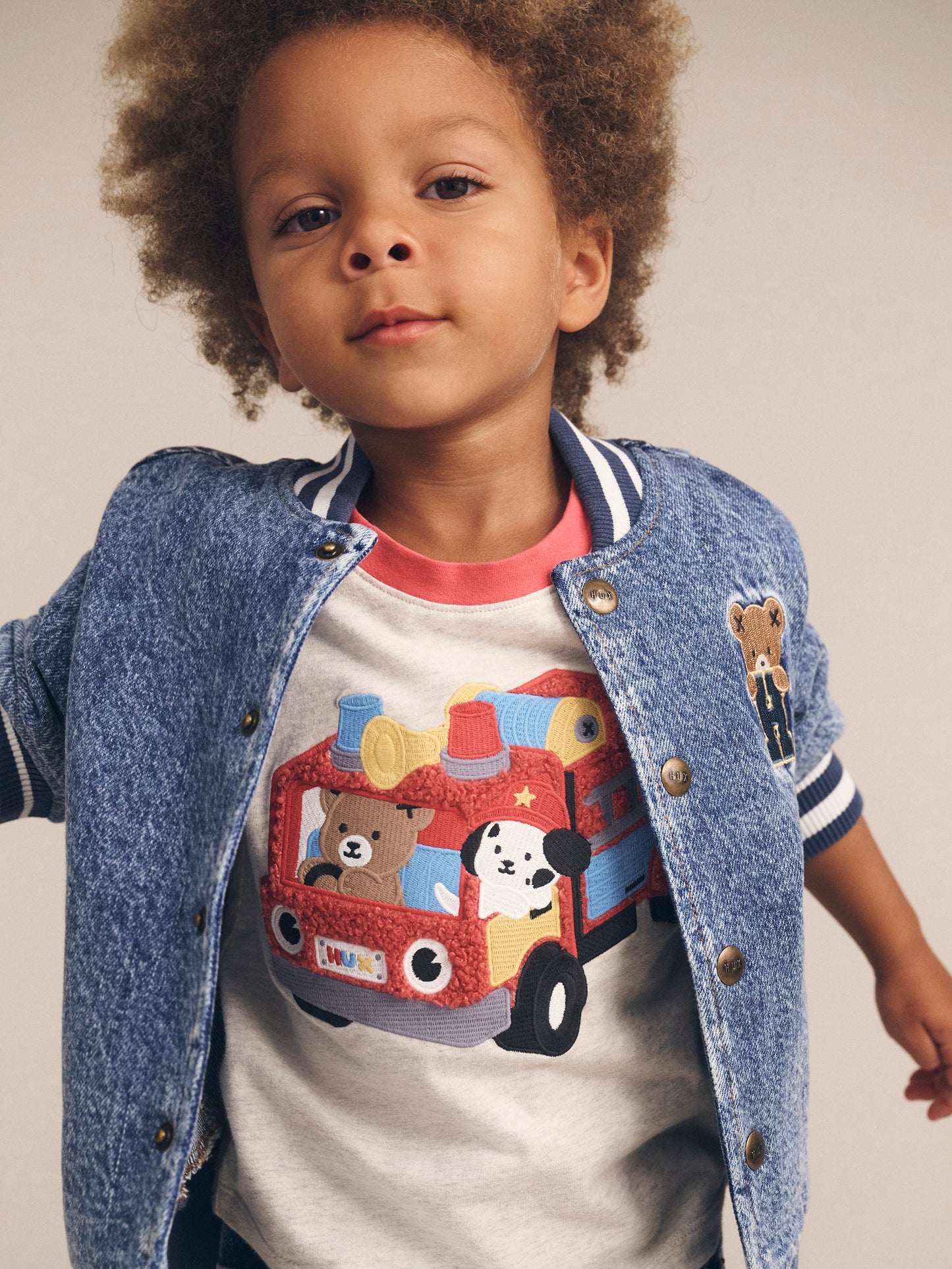 DREAMY DENIM BOMBER JACKET - DENIM