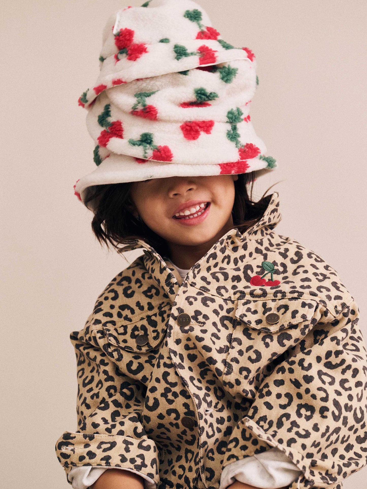 VERY CHERRY LEOPARD PRINT DENIM JACKET - ANIMAL