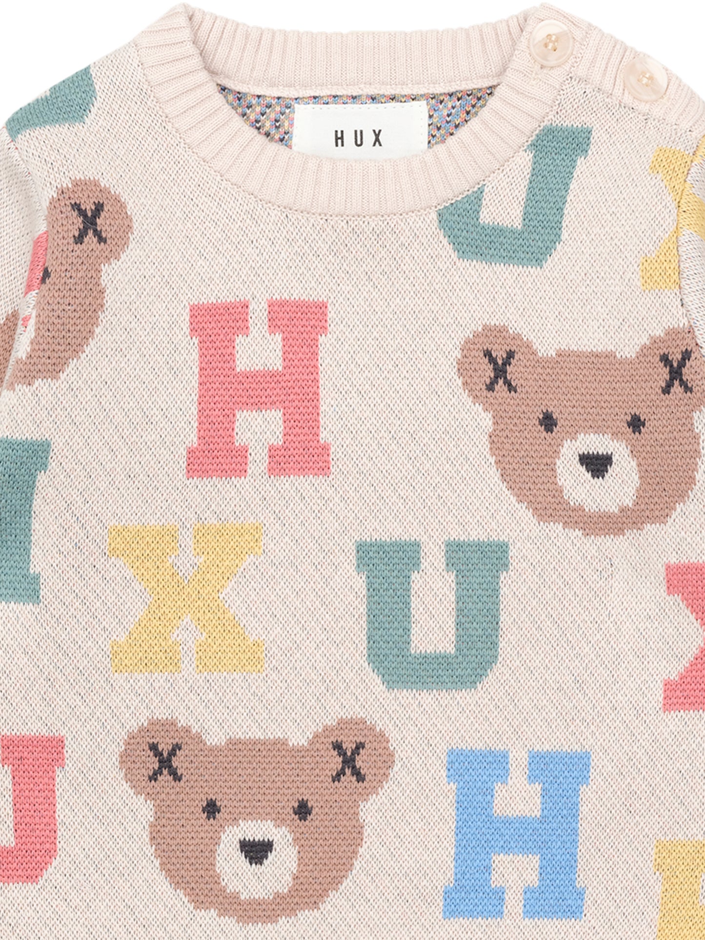 HUX ALPHABET KNIT JUMPER - MULTI