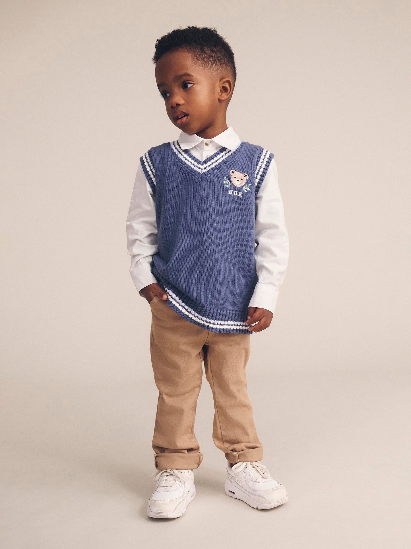HUXBEAR KNIT VEST - MIDNIGHT