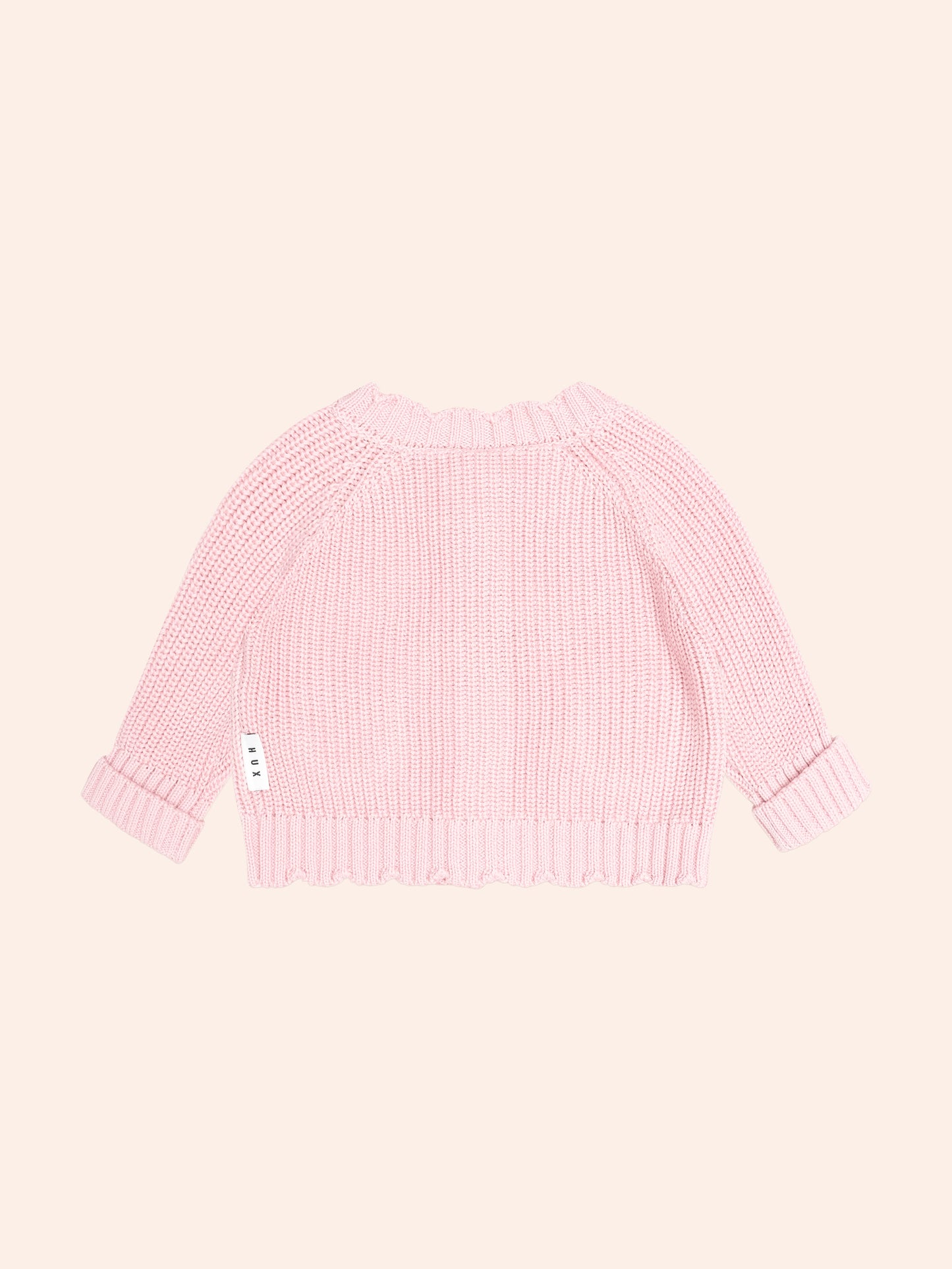 BABY PINK FISHERMAN CARDI