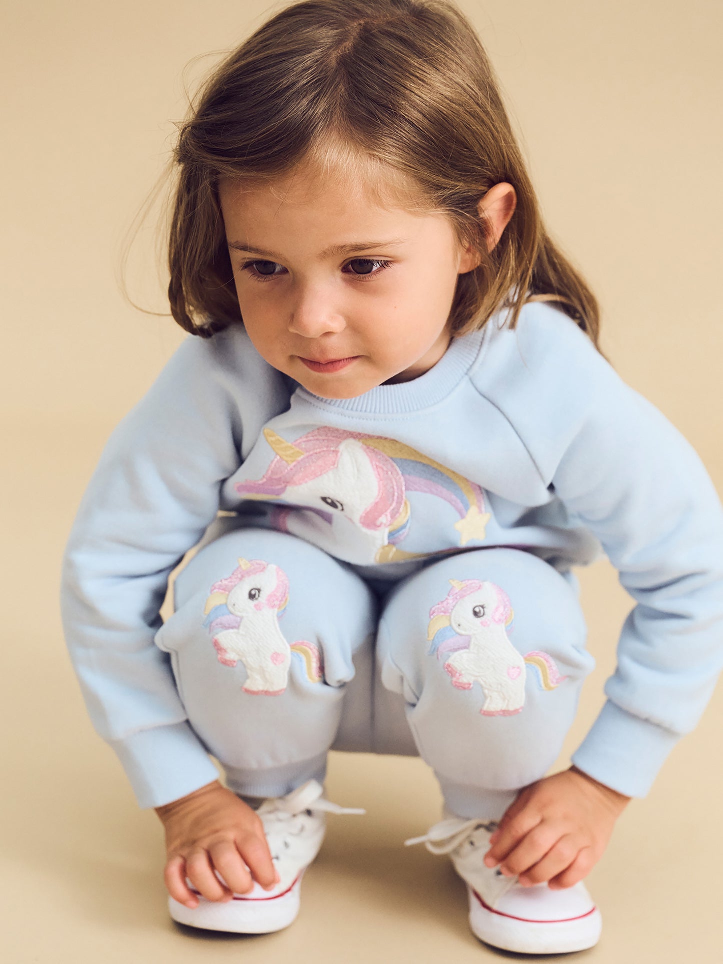RAINBOW UNICORN TRACK PANT- ICE WATER