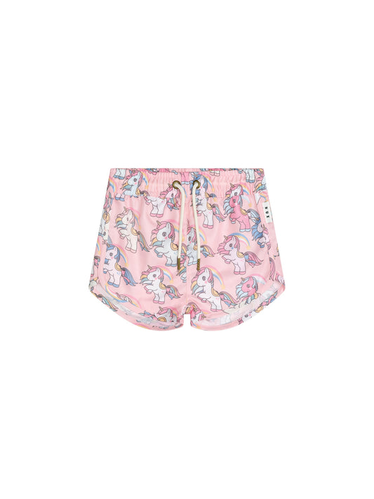 RAINBOW UNICORN SWIM SHORT - CANDY