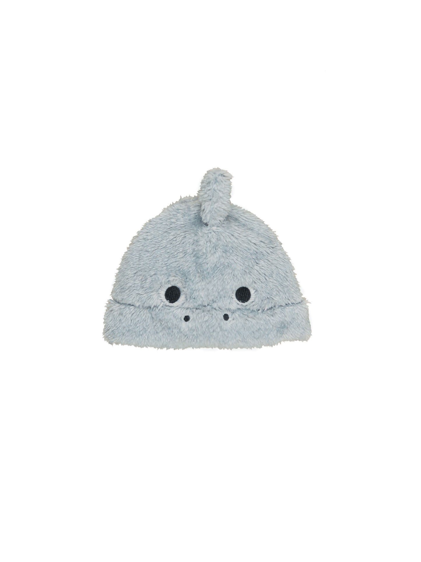DINO FUR BEANIE - DUSTY BLUE