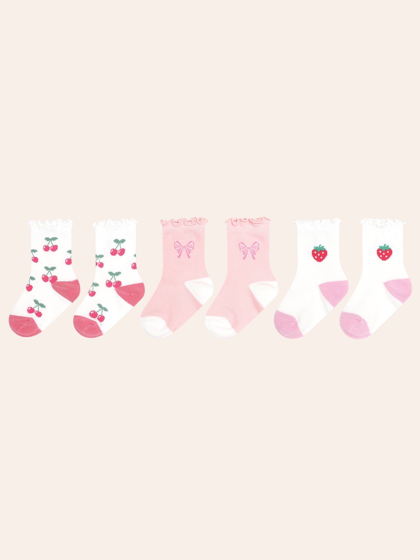 3PK GIRLS SPORTS SOCKS