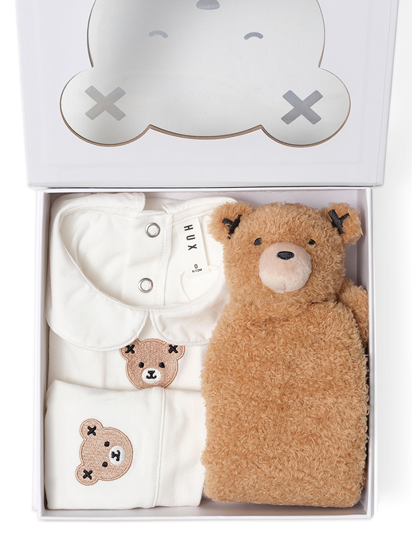 BABY'S FIRST GIFT SET - ROMPER, HAT & COMFORTER