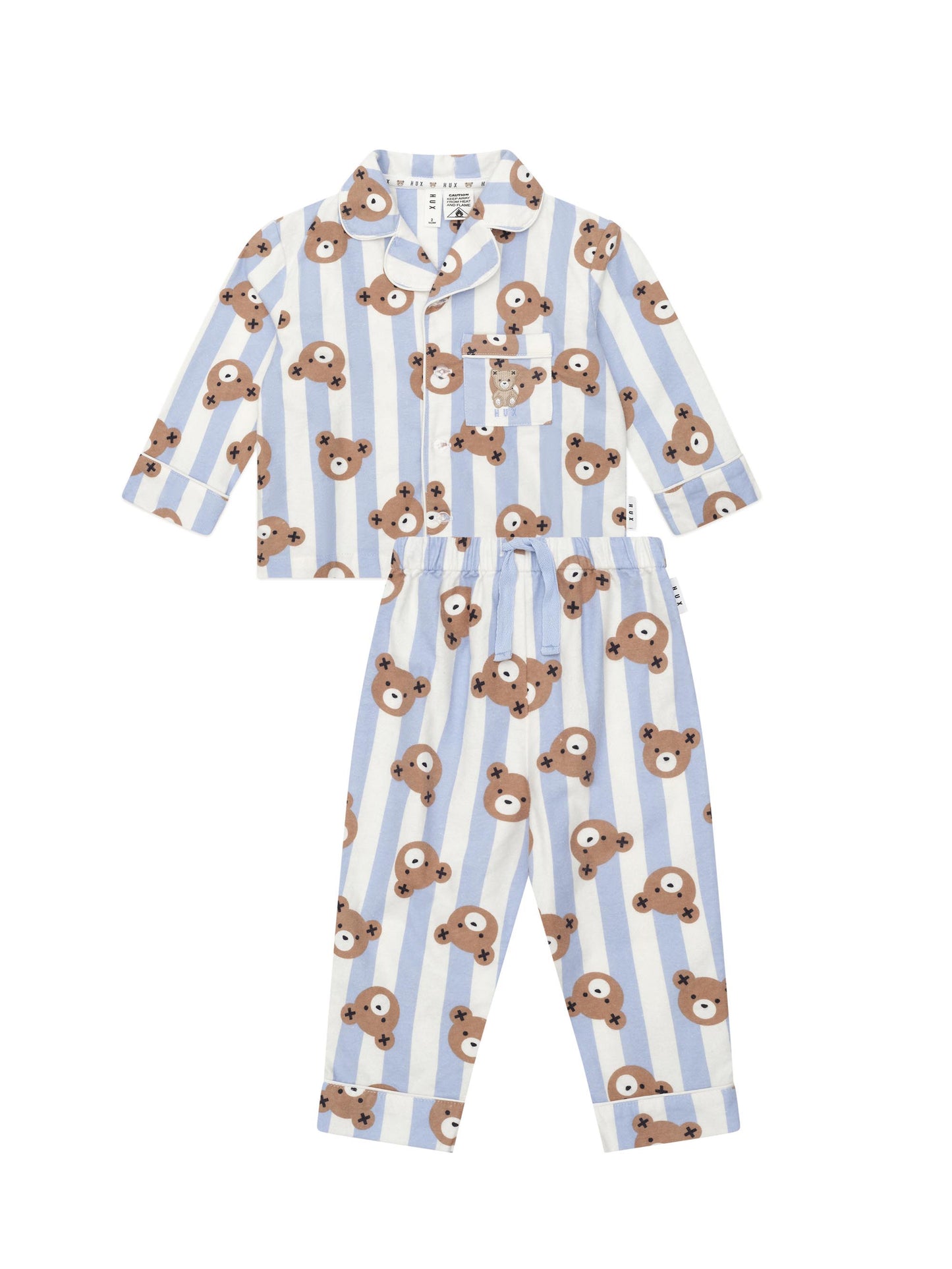 CLASSIC HUX STRIPE SLEEP SET - DREAM BLUE