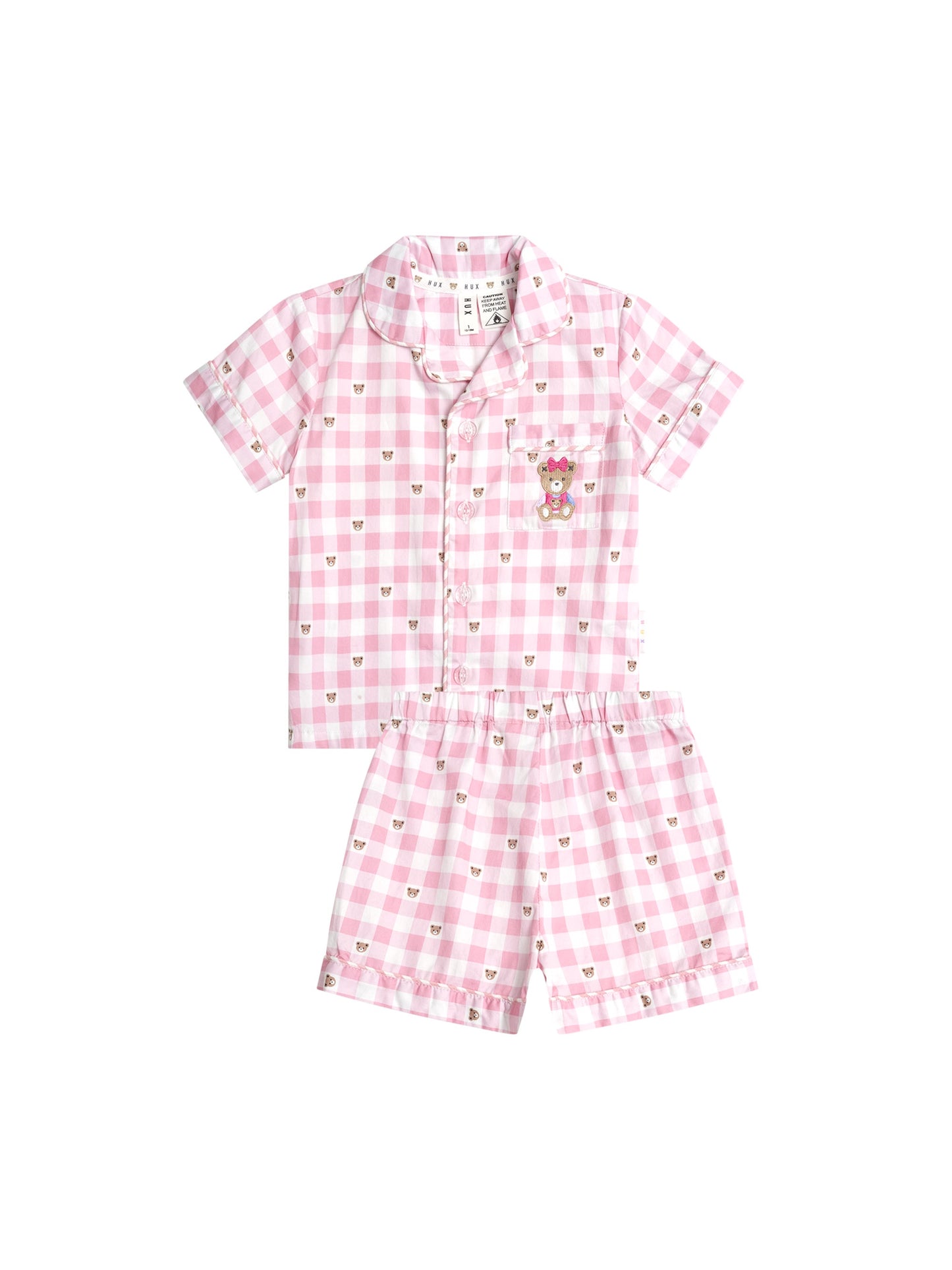HUXETTE CHECK PJS - STRAWBERRY