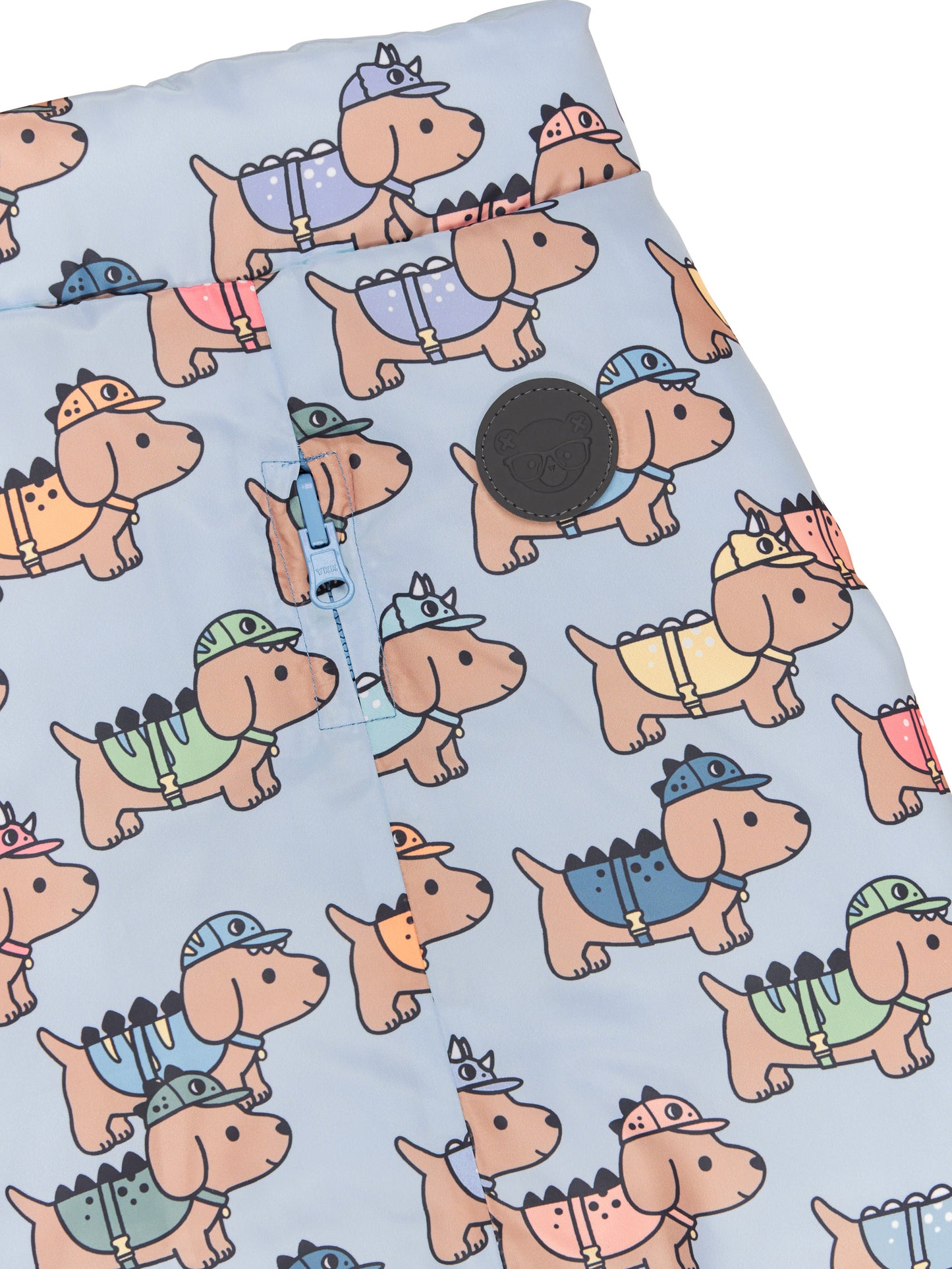 DINO DOG REVERSIBLE DOG VEST - MOUNTAIN BLUE