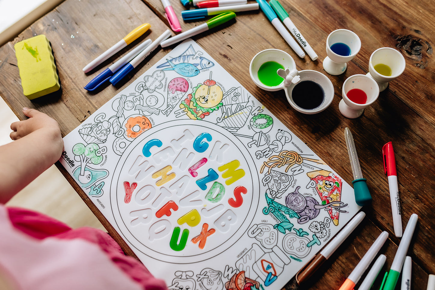 HEYDOODLE SENSORY MAT - ALPHABET SOUP