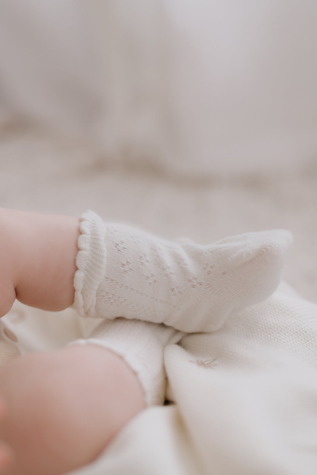 LACE SOCKS - MILK | BY ZIGGY LOU