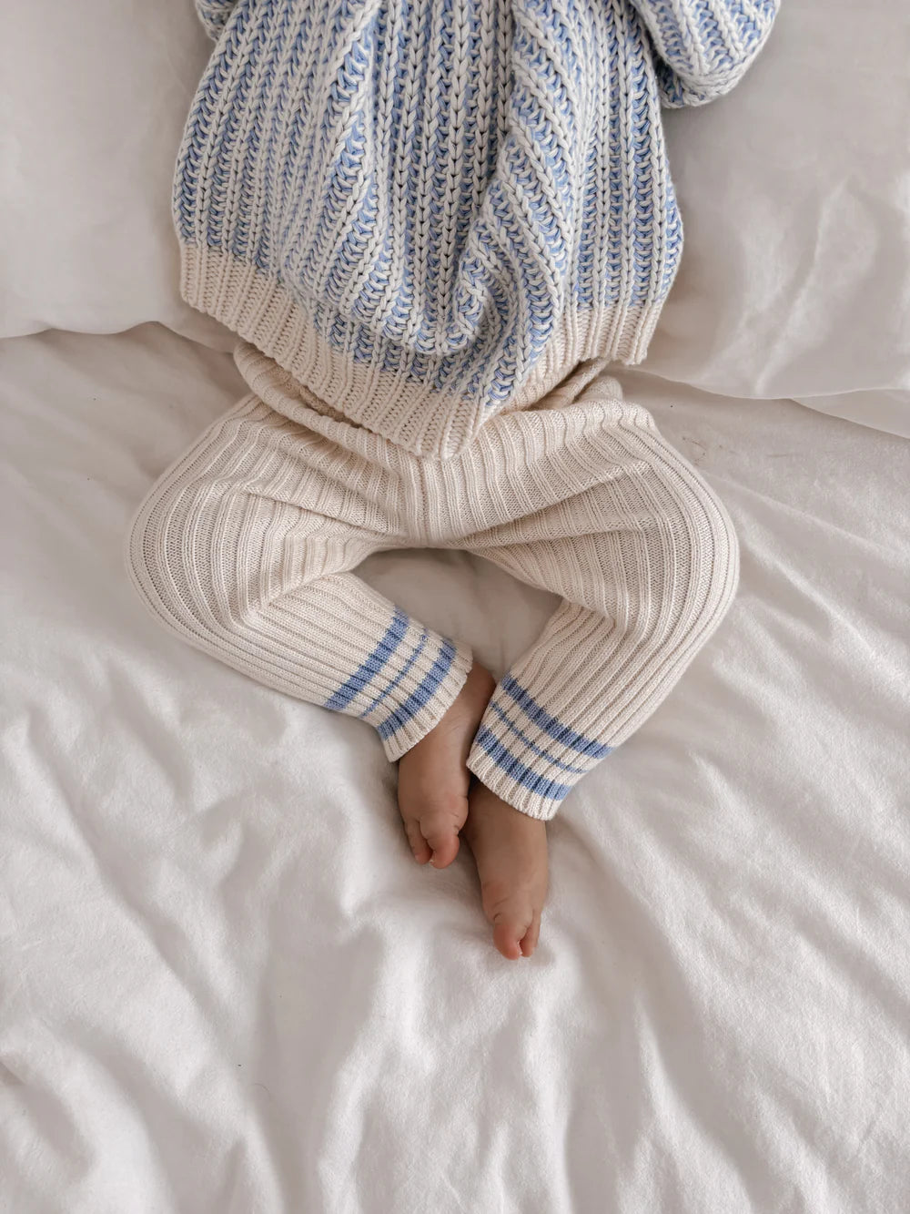 KNIT LEGGINGS - TIDE