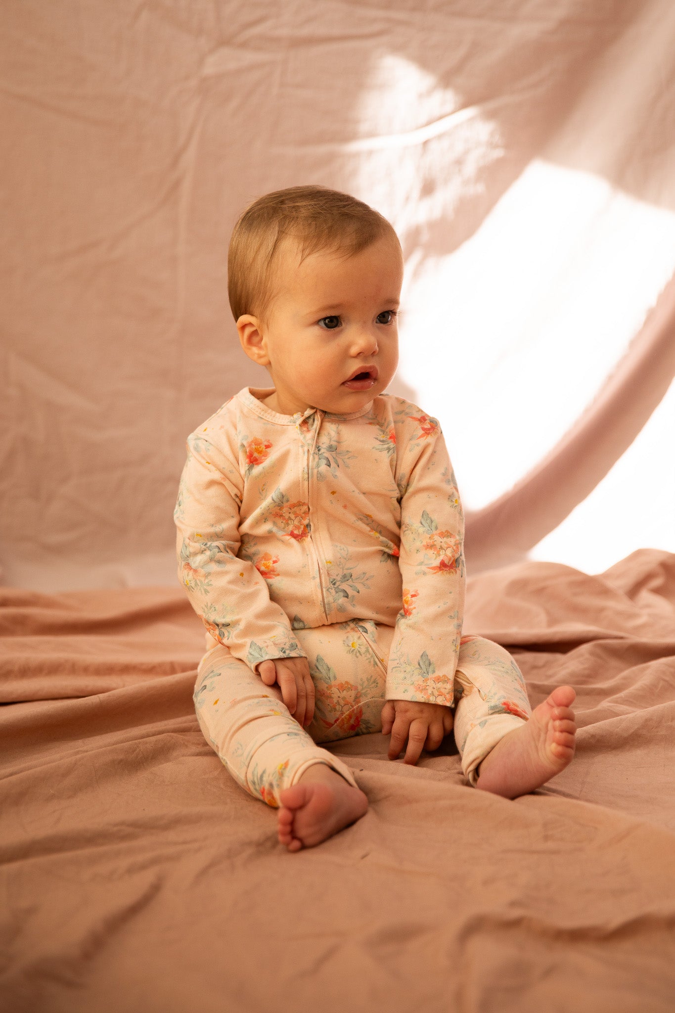 JESSIE ROMPER - VOVO PINK COUNTRY GARDEN