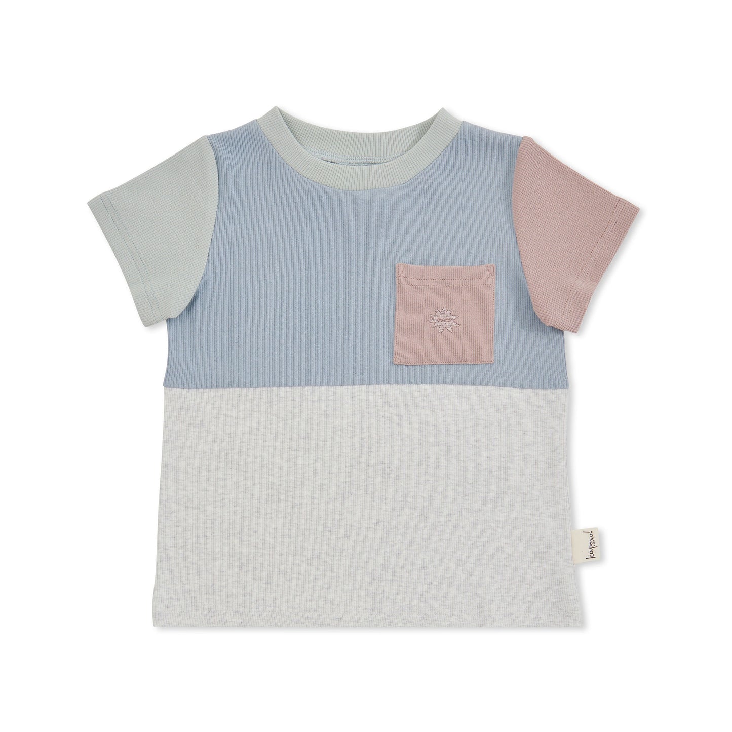 RIB TEE - COLOUR BLOCK