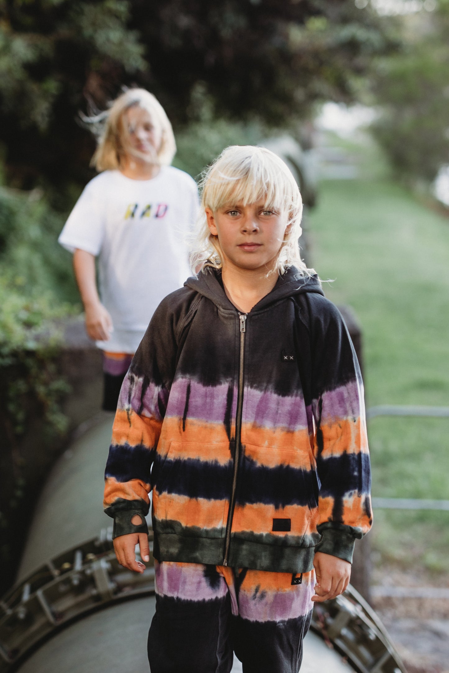 WAISTDEEP TRACKPANT -BLACK TYE DYE