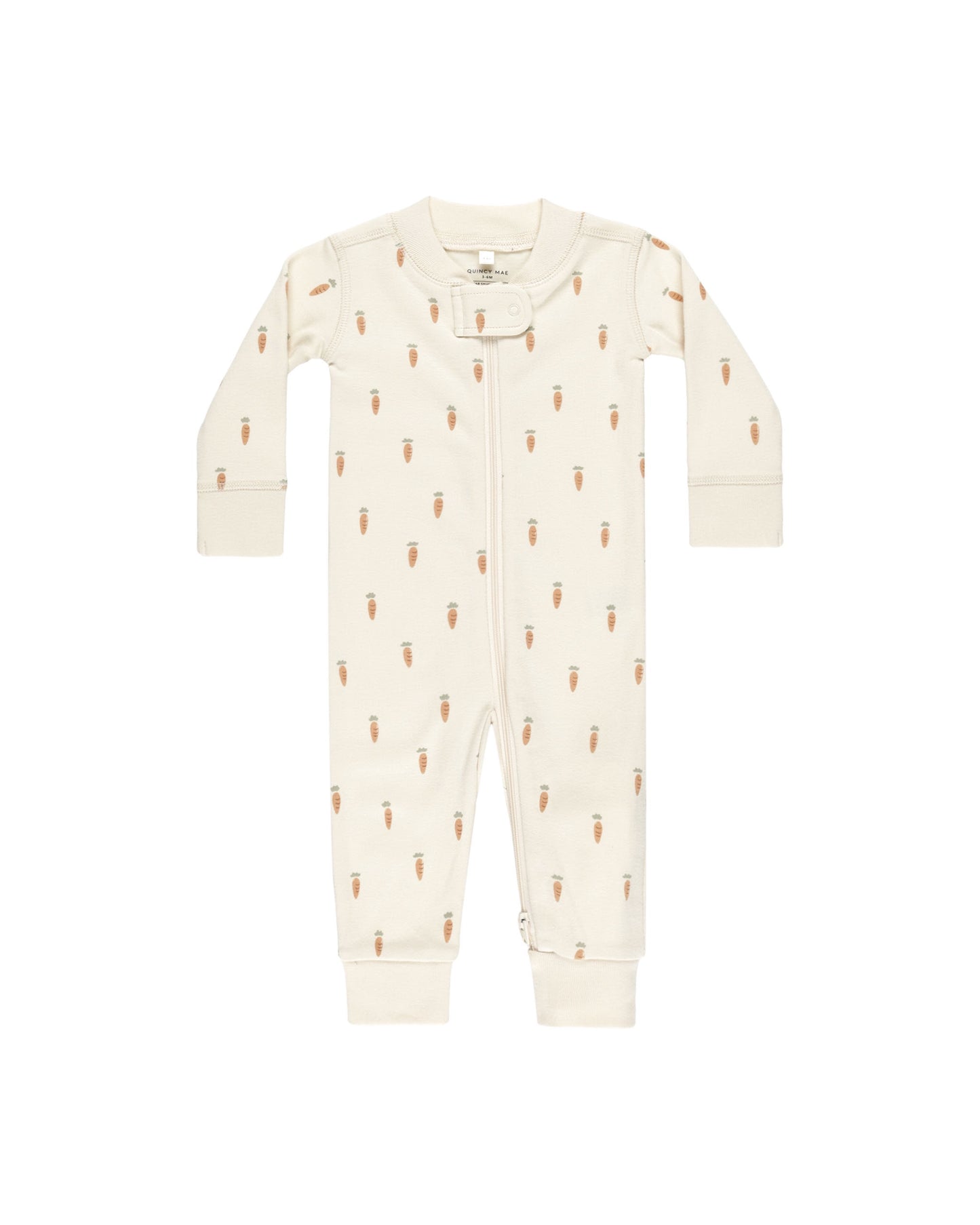 ZIP LONGSLEEVE SLEEPER - CARROTS