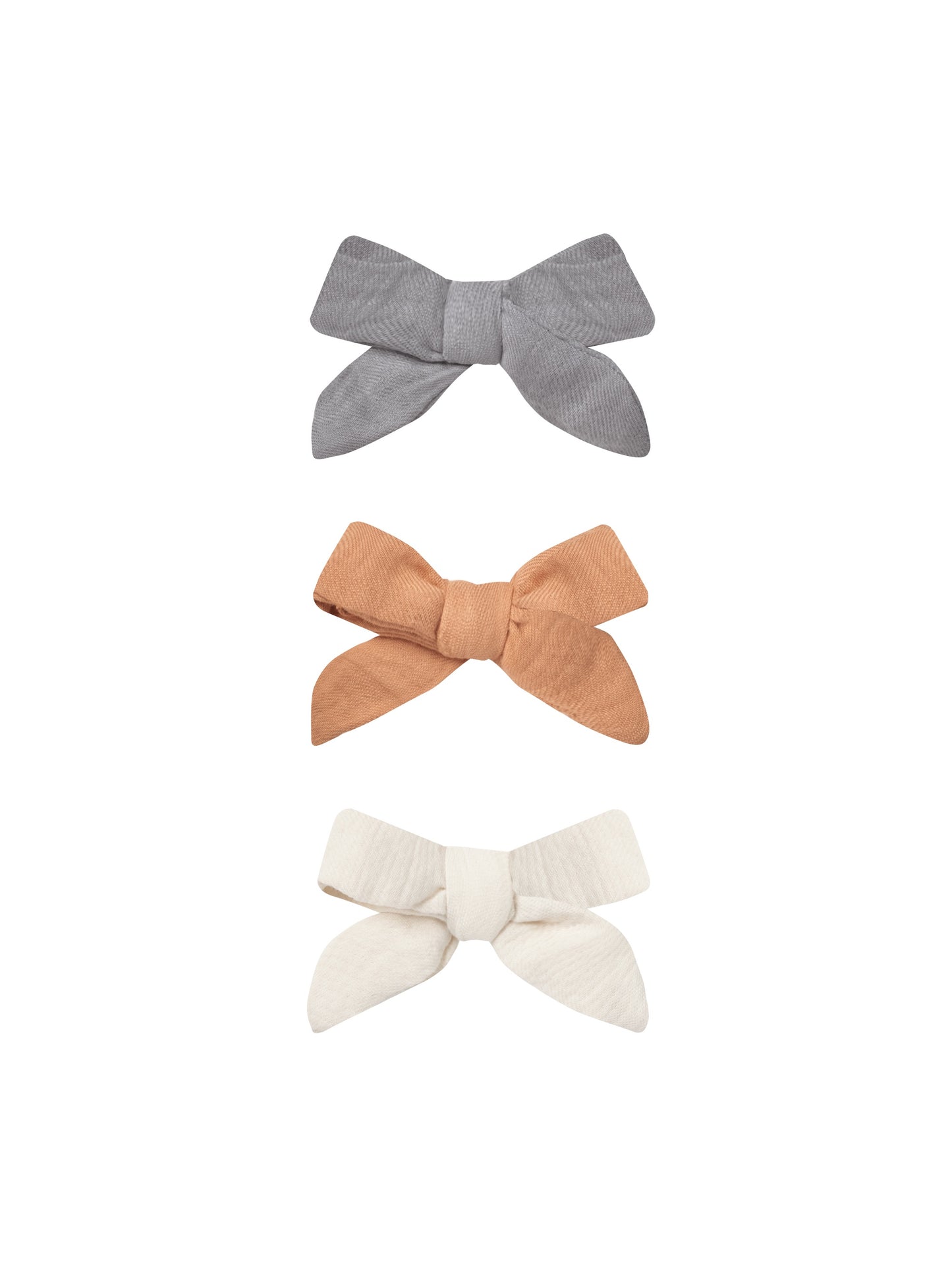 BOW CLIP - SET OF 3 - LAGOON | MELON | IVORY