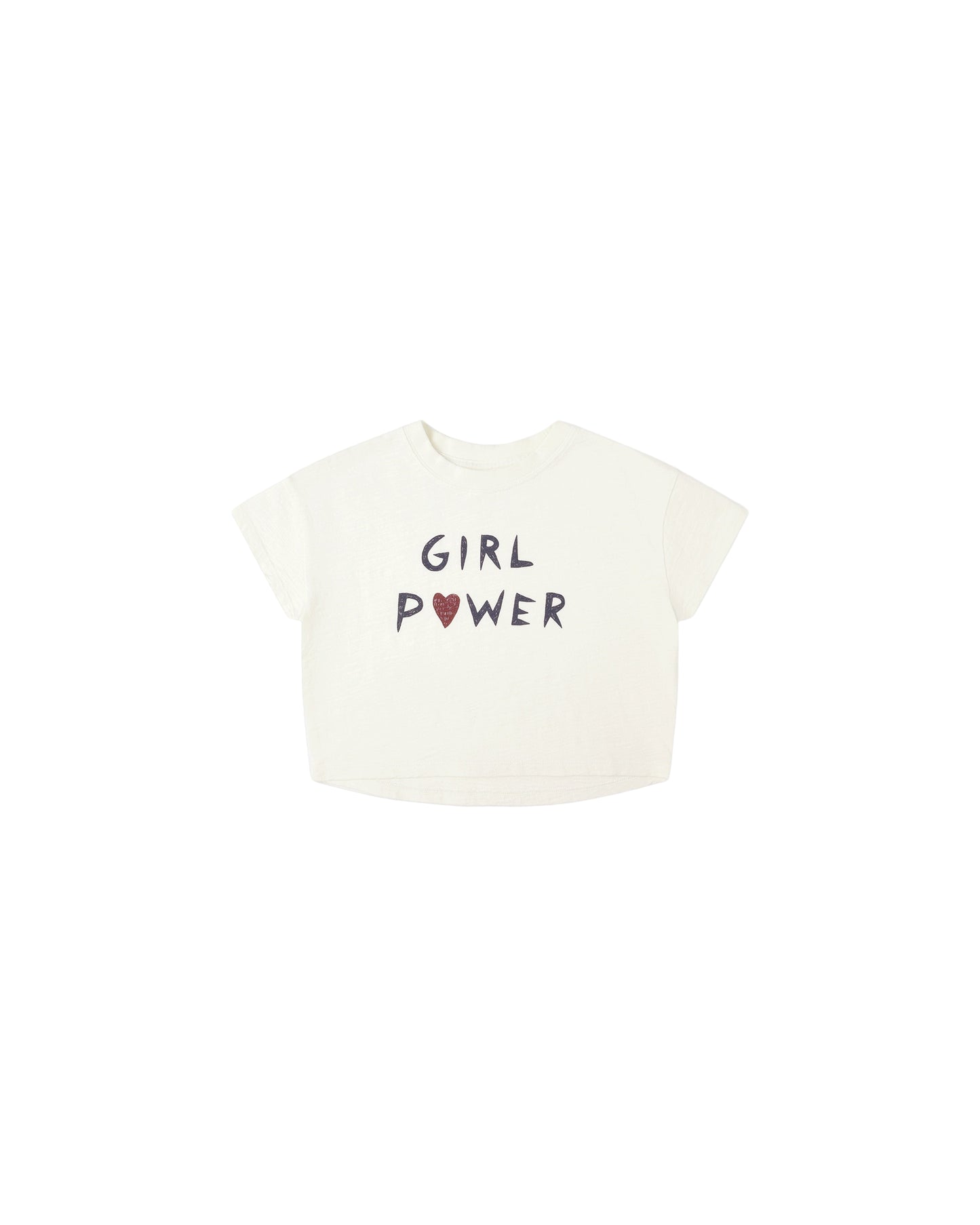 GIRL POWER BOXY TEE - IVORY